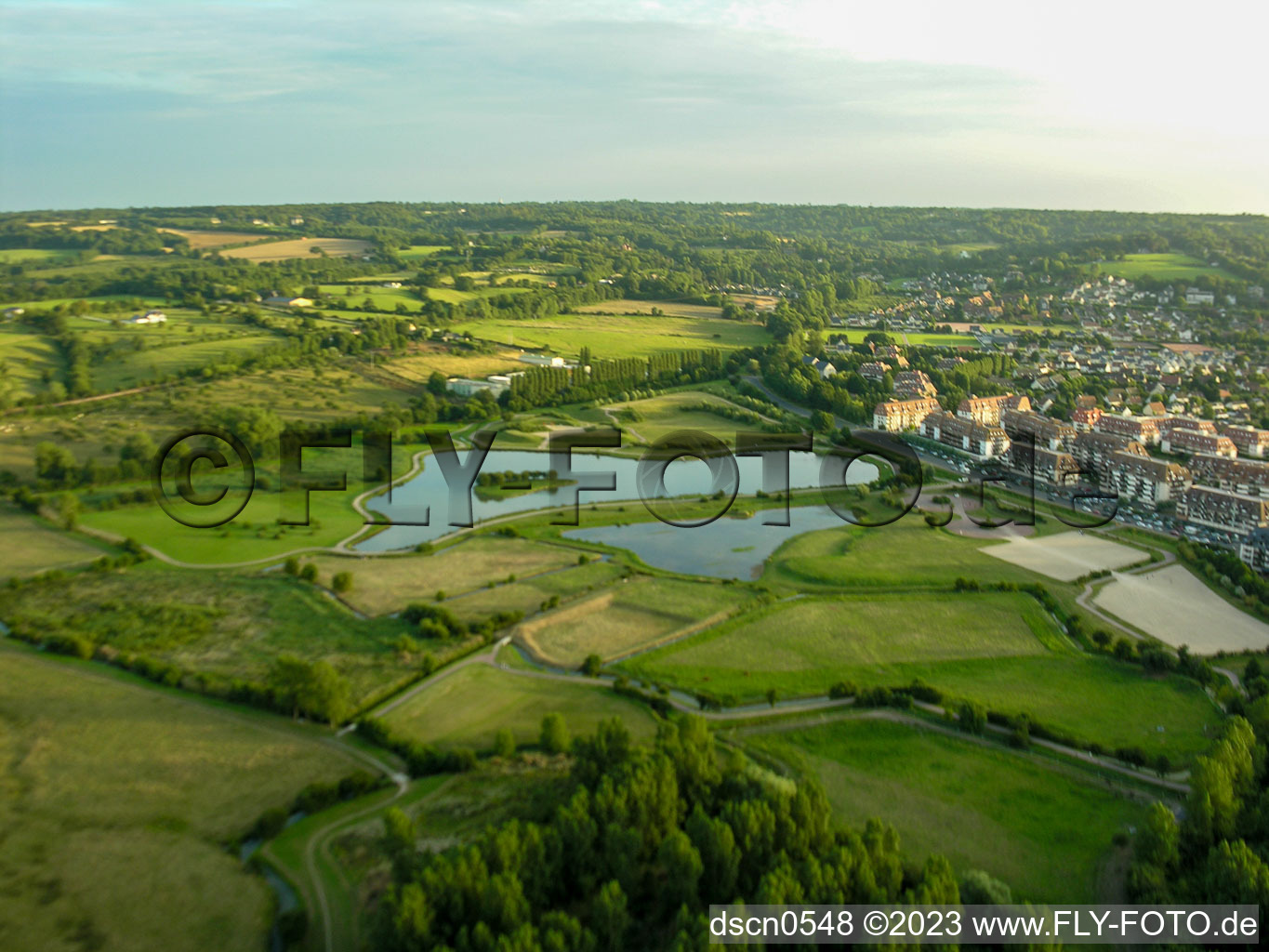 Luftbild von Villers-sur-Mer im Bundesland Calvados, Frankreich