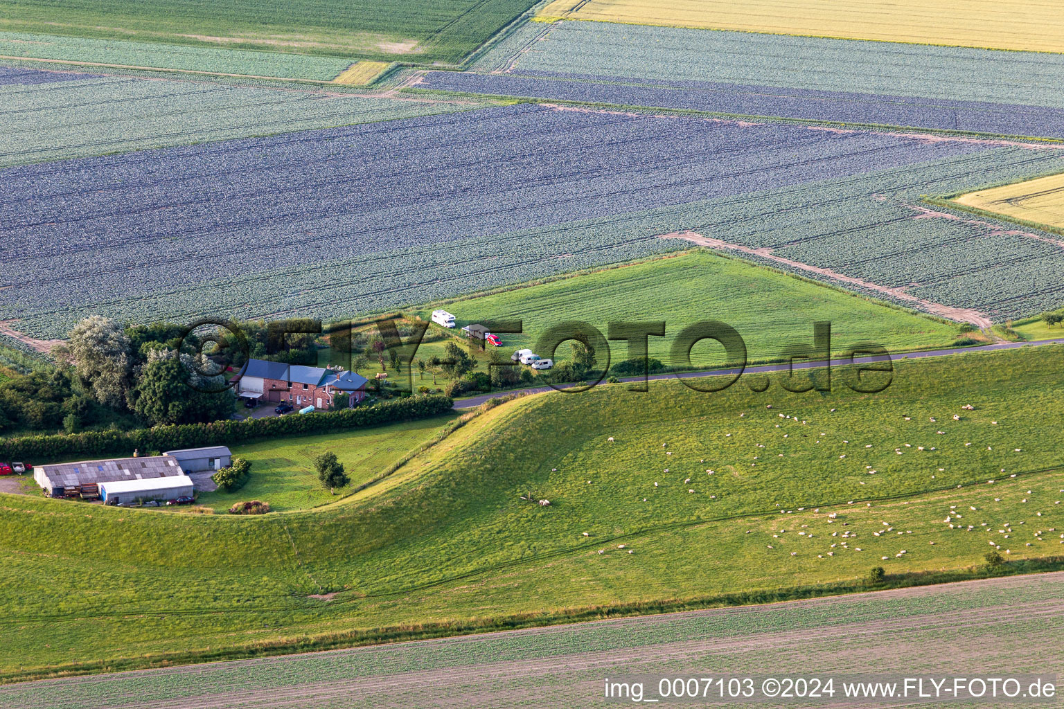 Elpersbüttelelerdeich im Bundesland Schleswig-Holstein, Deutschland