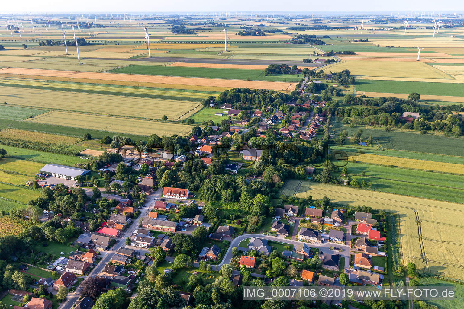 Luftbild von Barlt im Bundesland Schleswig-Holstein, Deutschland