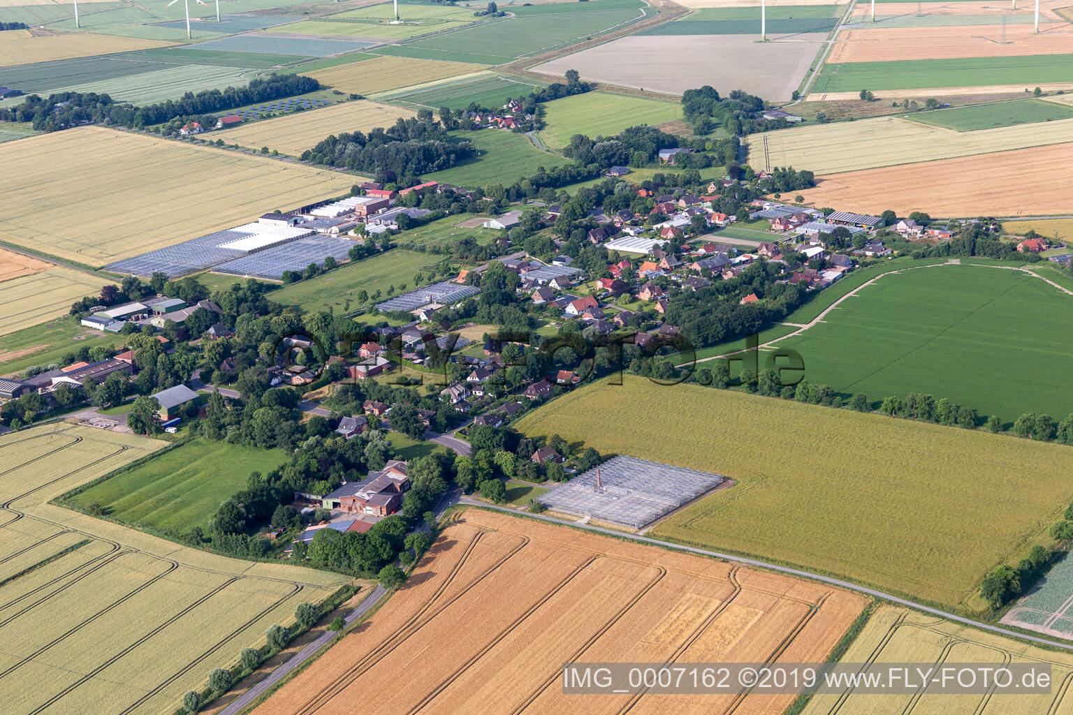 Luftbild von Schülp im Bundesland Schleswig-Holstein, Deutschland
