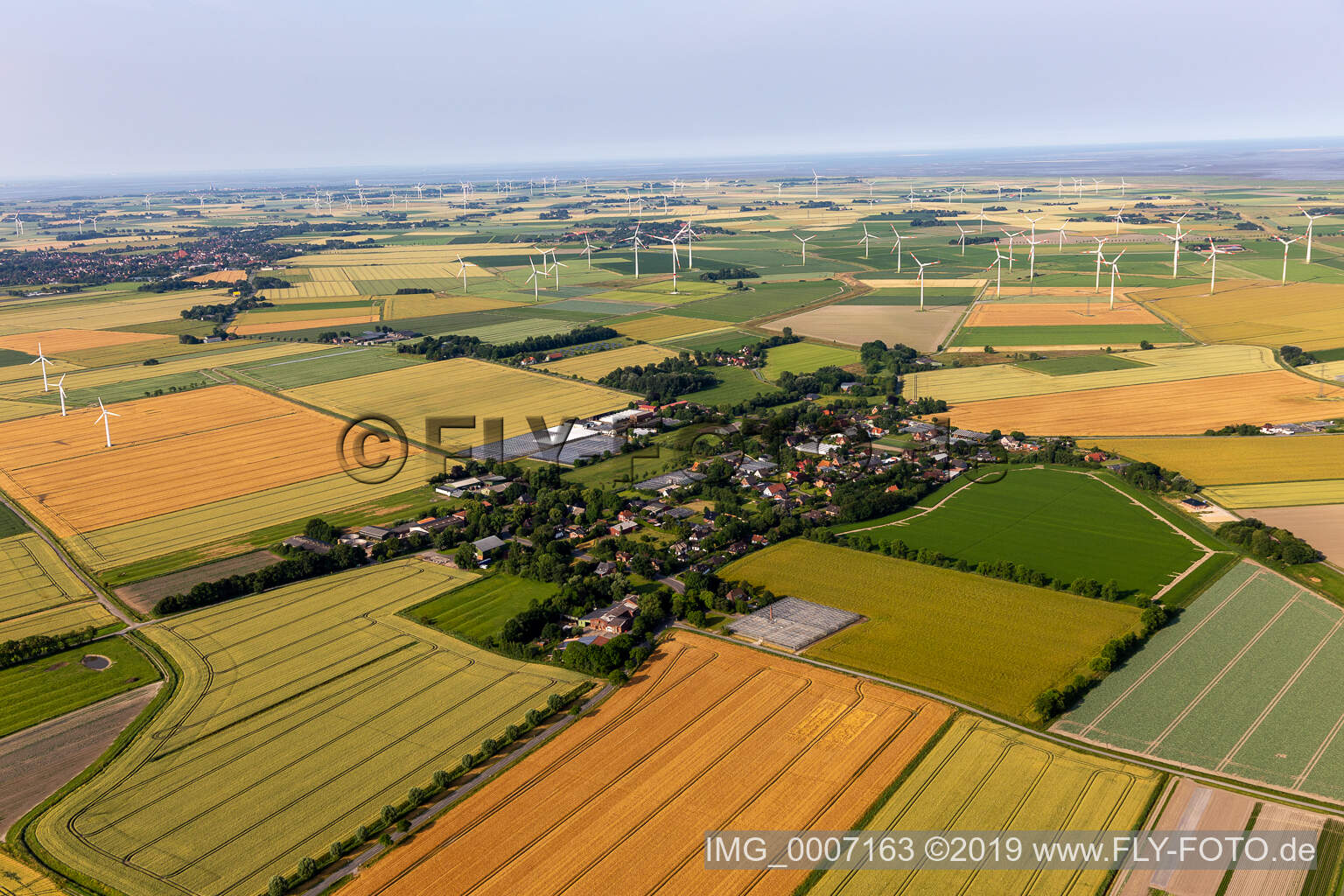 Luftaufnahme von Schülp im Bundesland Schleswig-Holstein, Deutschland