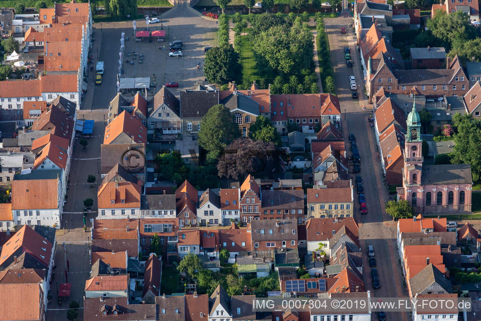 Kirchenstr in Friedrichstadt im Bundesland Schleswig-Holstein, Deutschland
