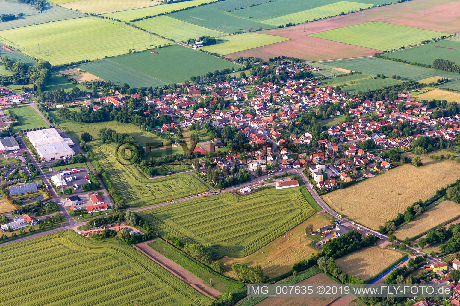 Luftbild von Sonneborn im Bundesland Thüringen, Deutschland