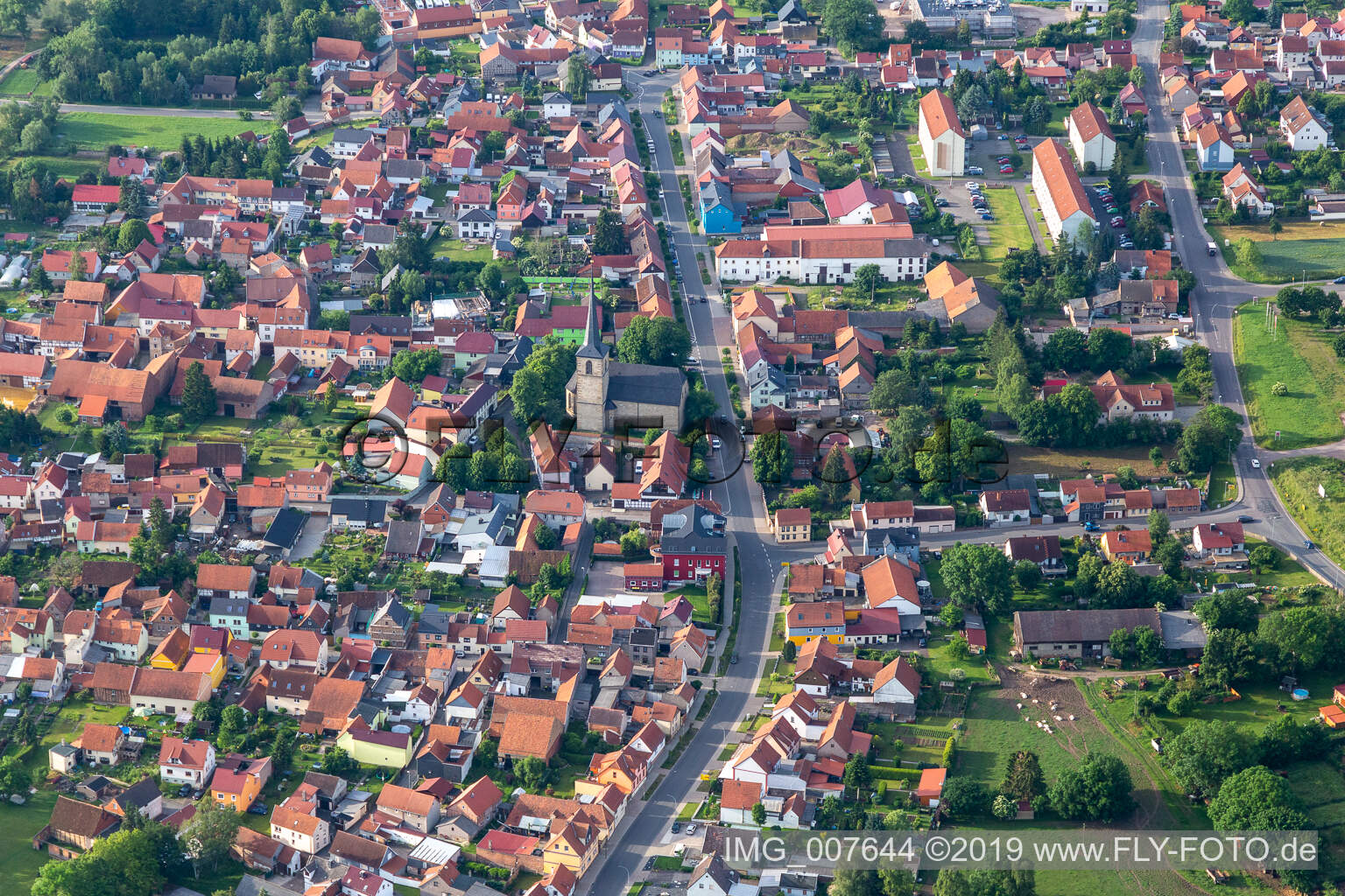 Luftbild von Goldbach im Bundesland Thüringen, Deutschland