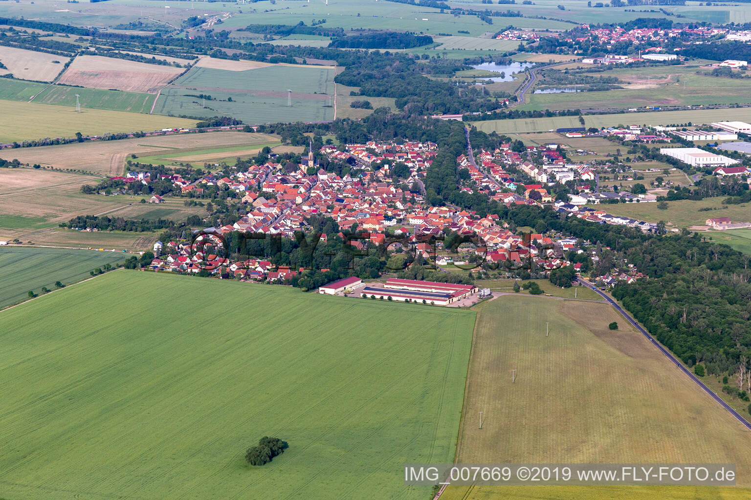 Luftbild von Wechmar im Bundesland Thüringen, Deutschland