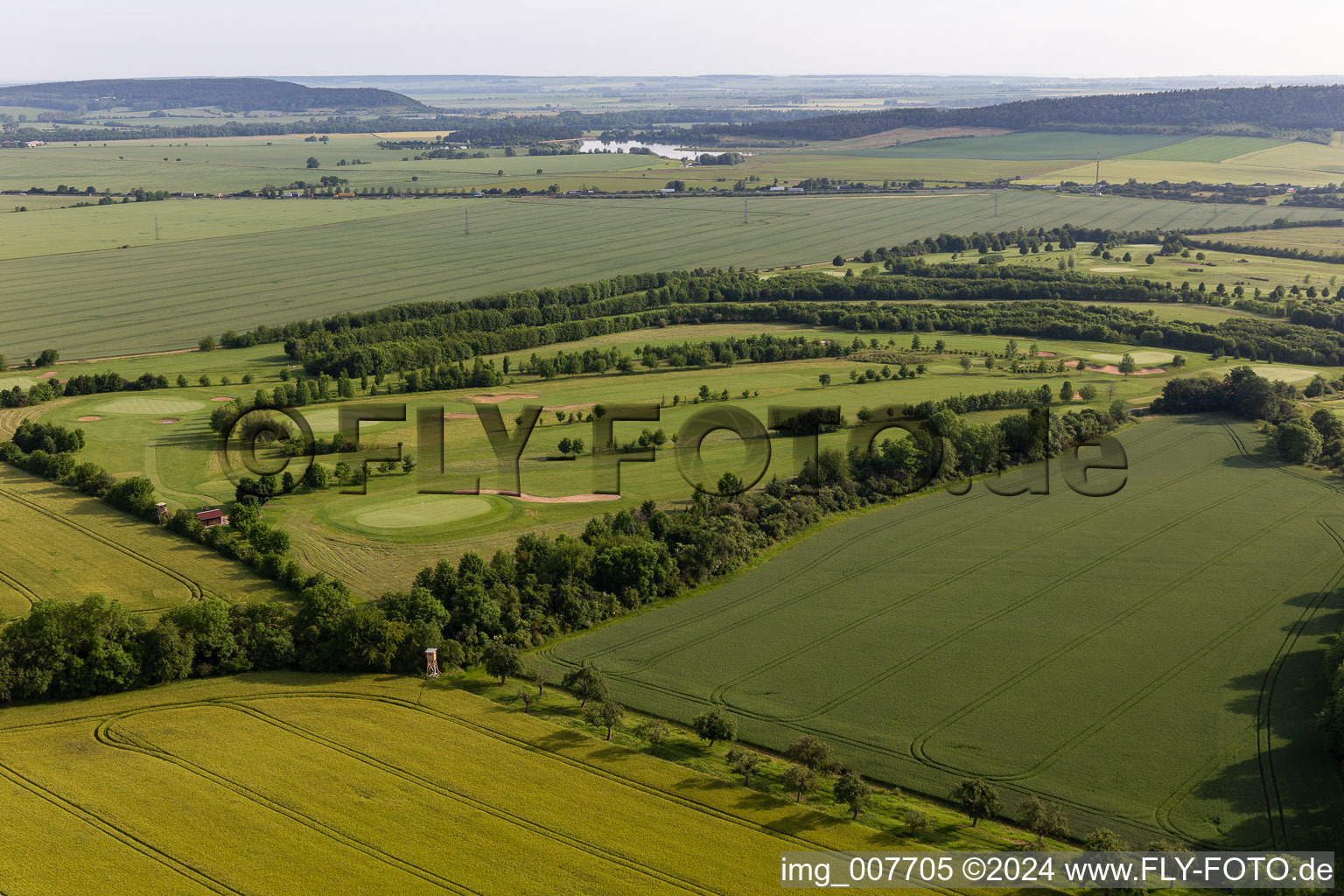 Luftaufnahme von Thüringer Golfclub Drei Gleichen Mühlberg e.V im Bundesland Thüringen, Deutschland