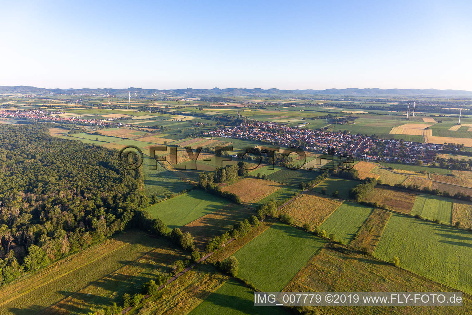 Minfeld im Bundesland Rheinland-Pfalz, Deutschland