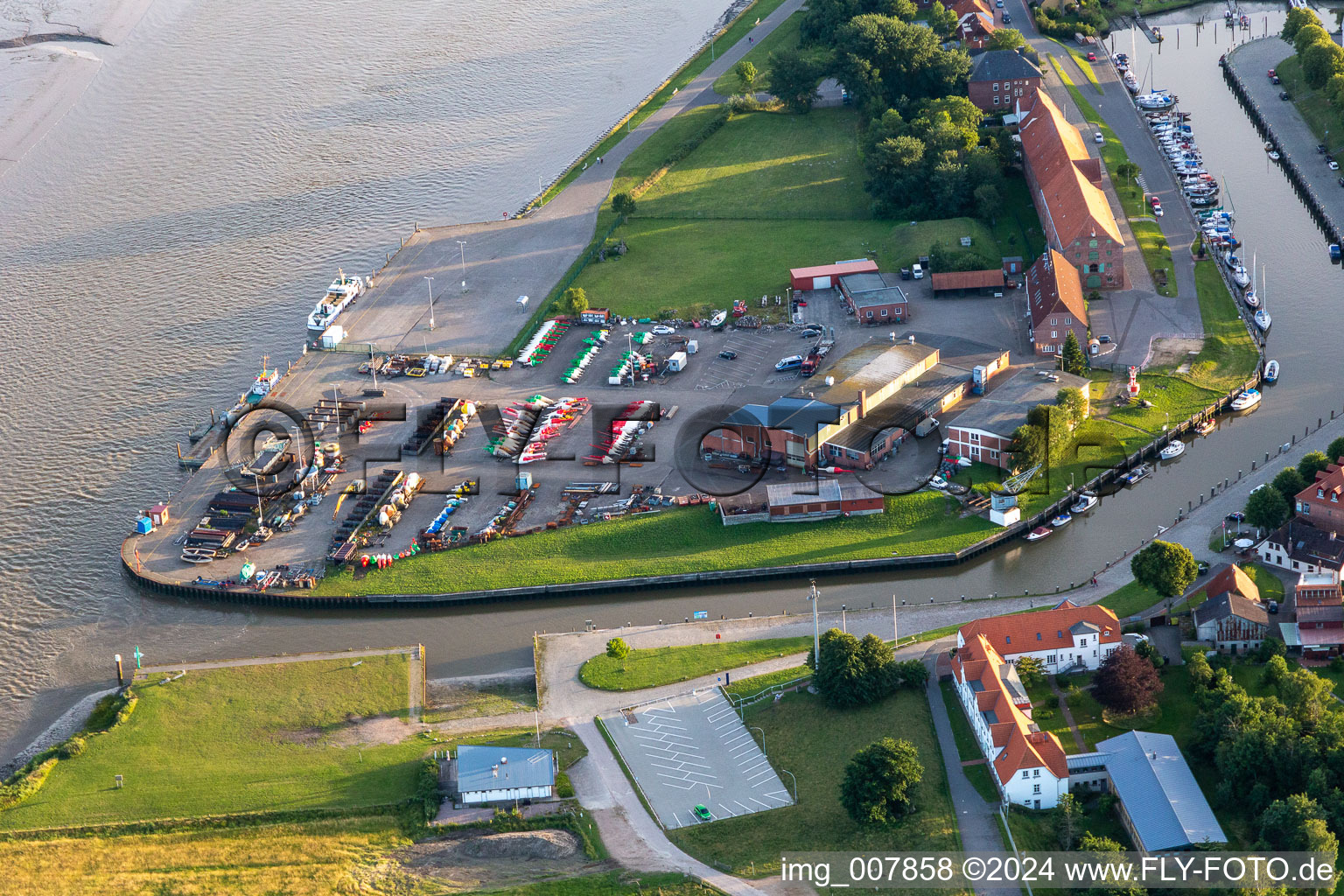 Hafen Tönning im Bundesland Schleswig-Holstein, Deutschland