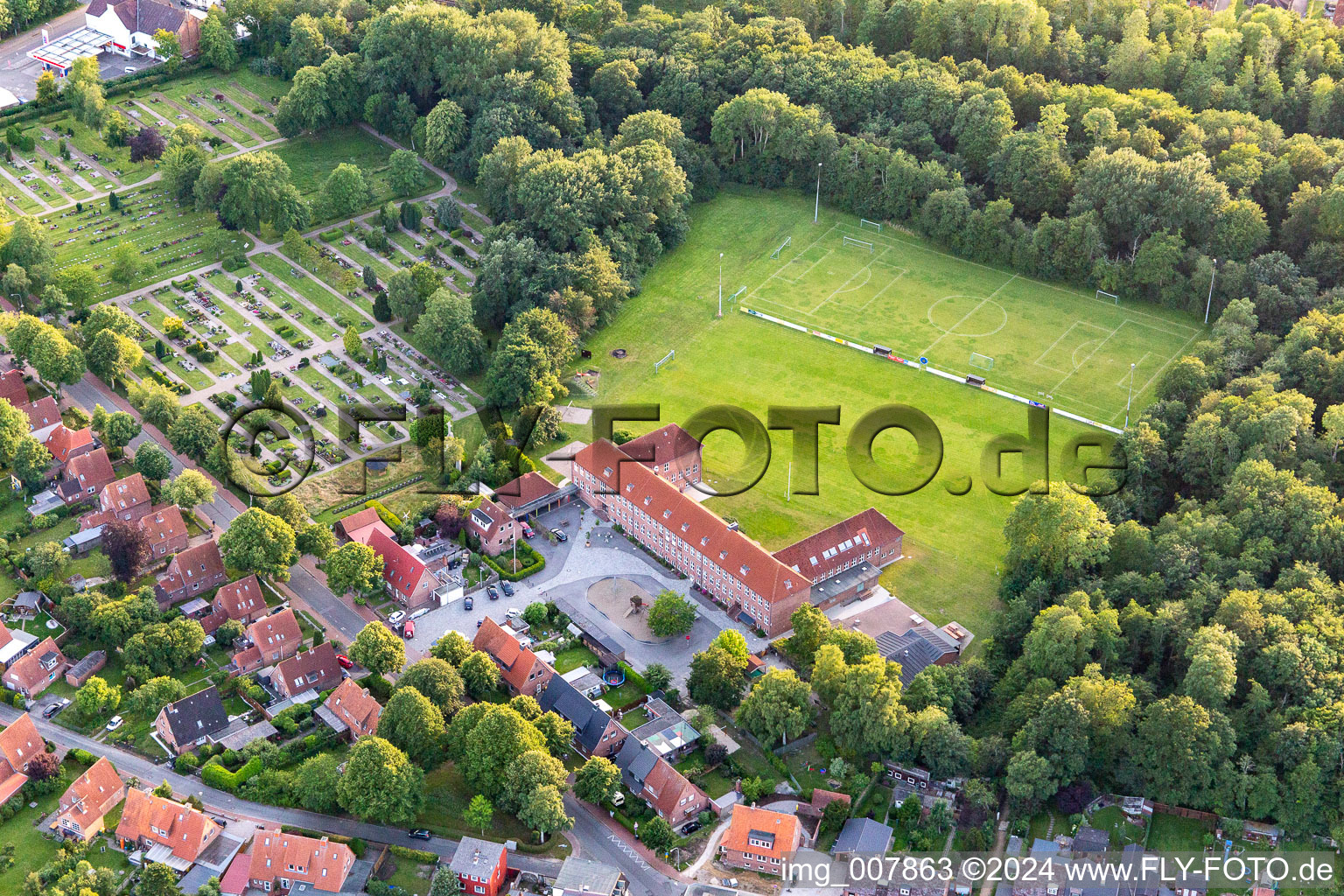 Tönning im Bundesland Schleswig-Holstein, Deutschland aus der Luft