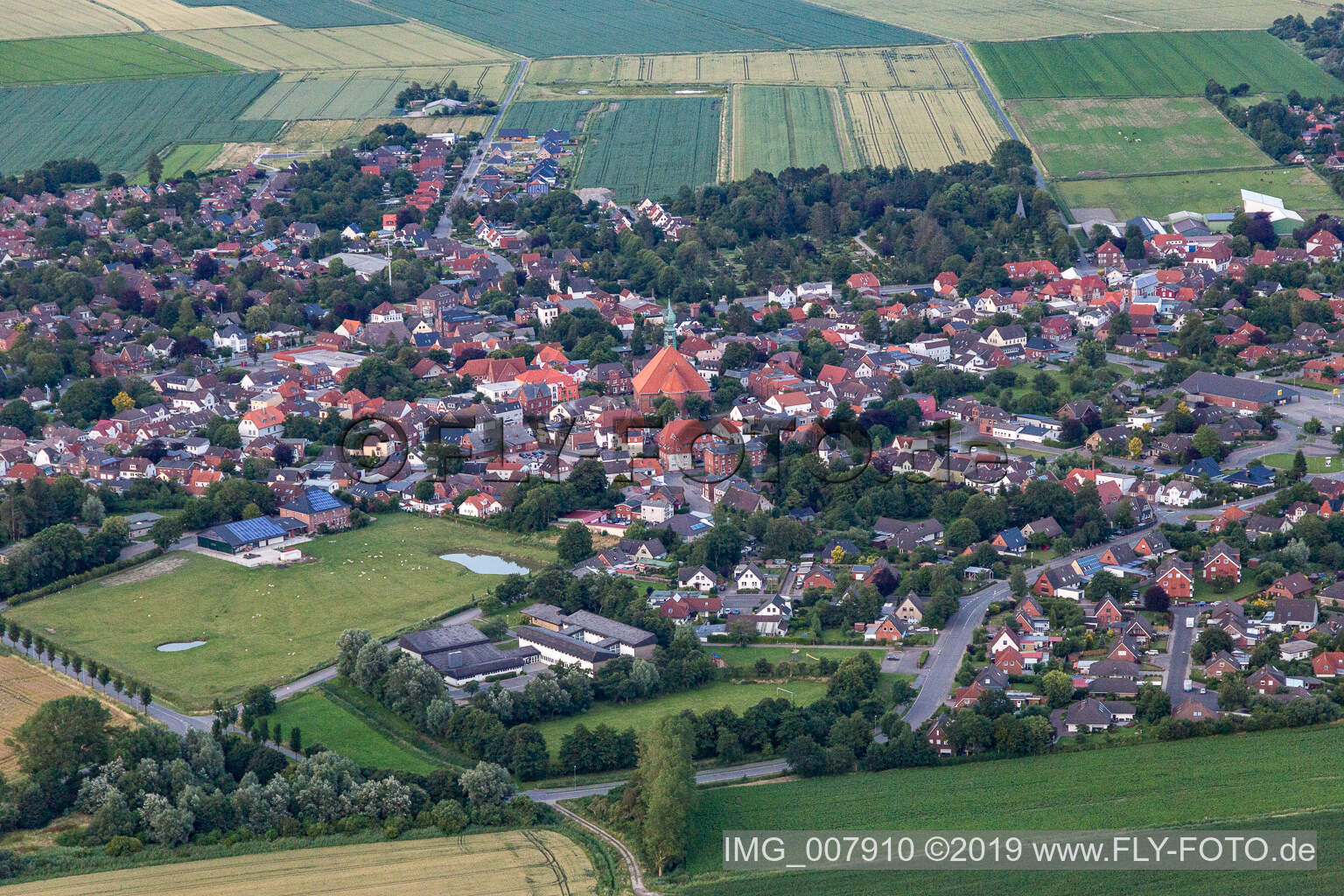 Luftaufnahme von Norddeich im Bundesland Schleswig-Holstein, Deutschland