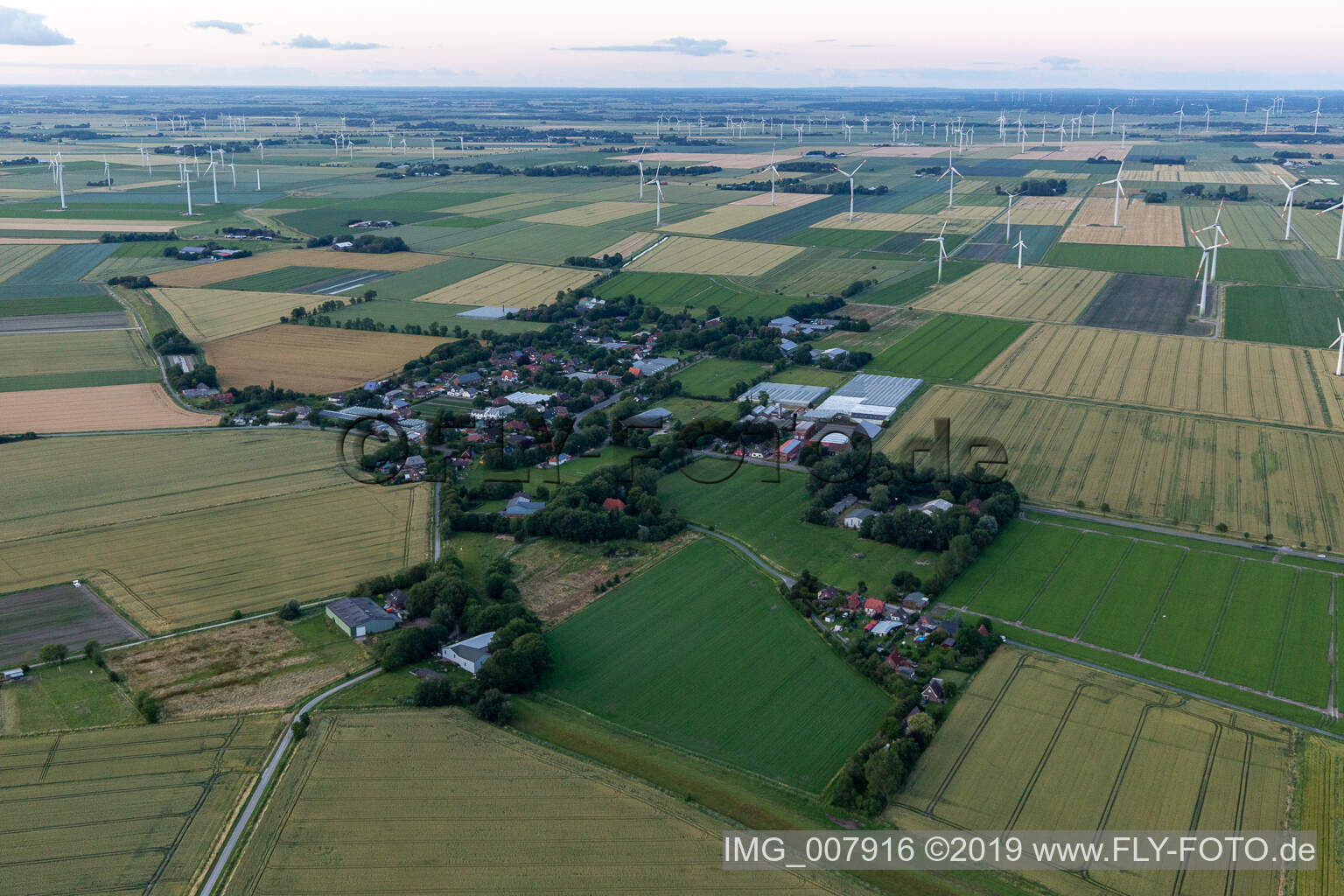 Schülp im Bundesland Schleswig-Holstein, Deutschland aus der Luft