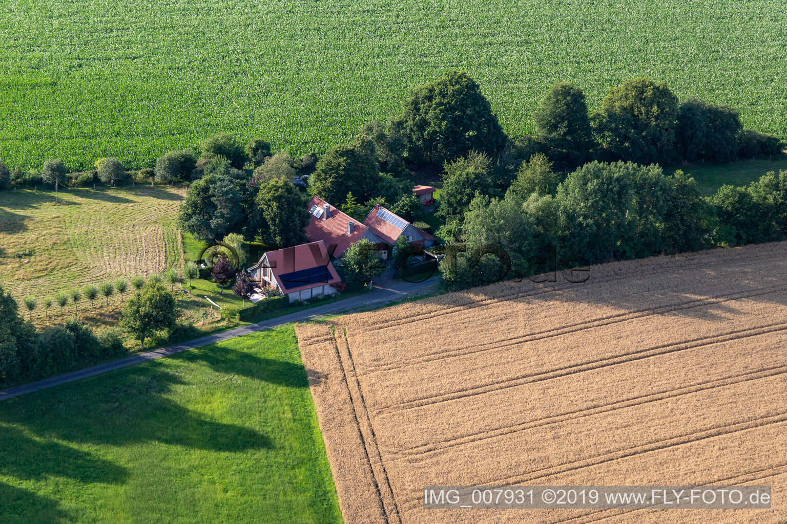 Gescher im Bundesland Nordrhein-Westfalen, Deutschland von oben gesehen