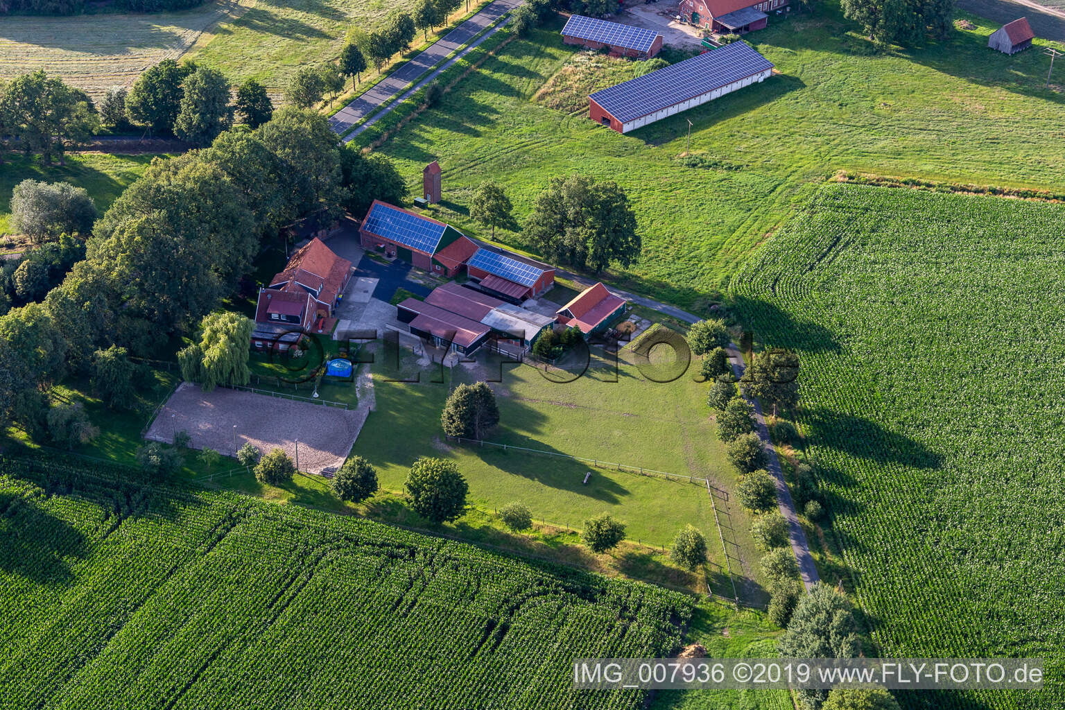 Drohnenbild von Gescher im Bundesland Nordrhein-Westfalen, Deutschland
