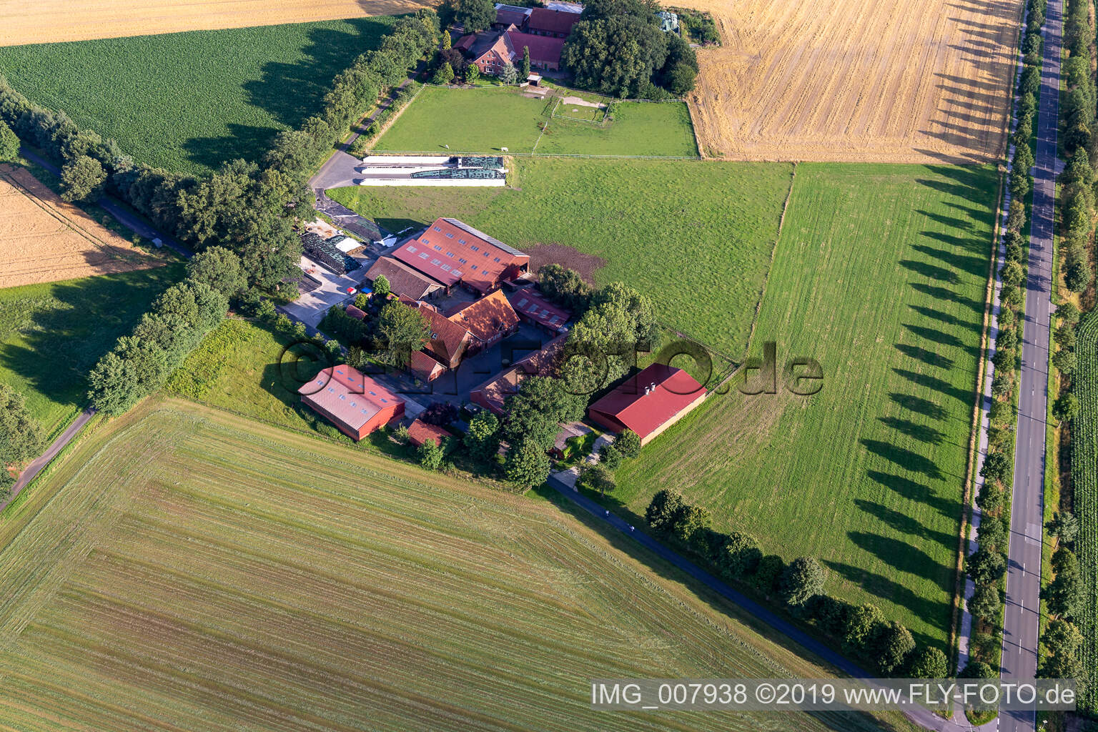 Gescher im Bundesland Nordrhein-Westfalen, Deutschland von einer Drohne aus