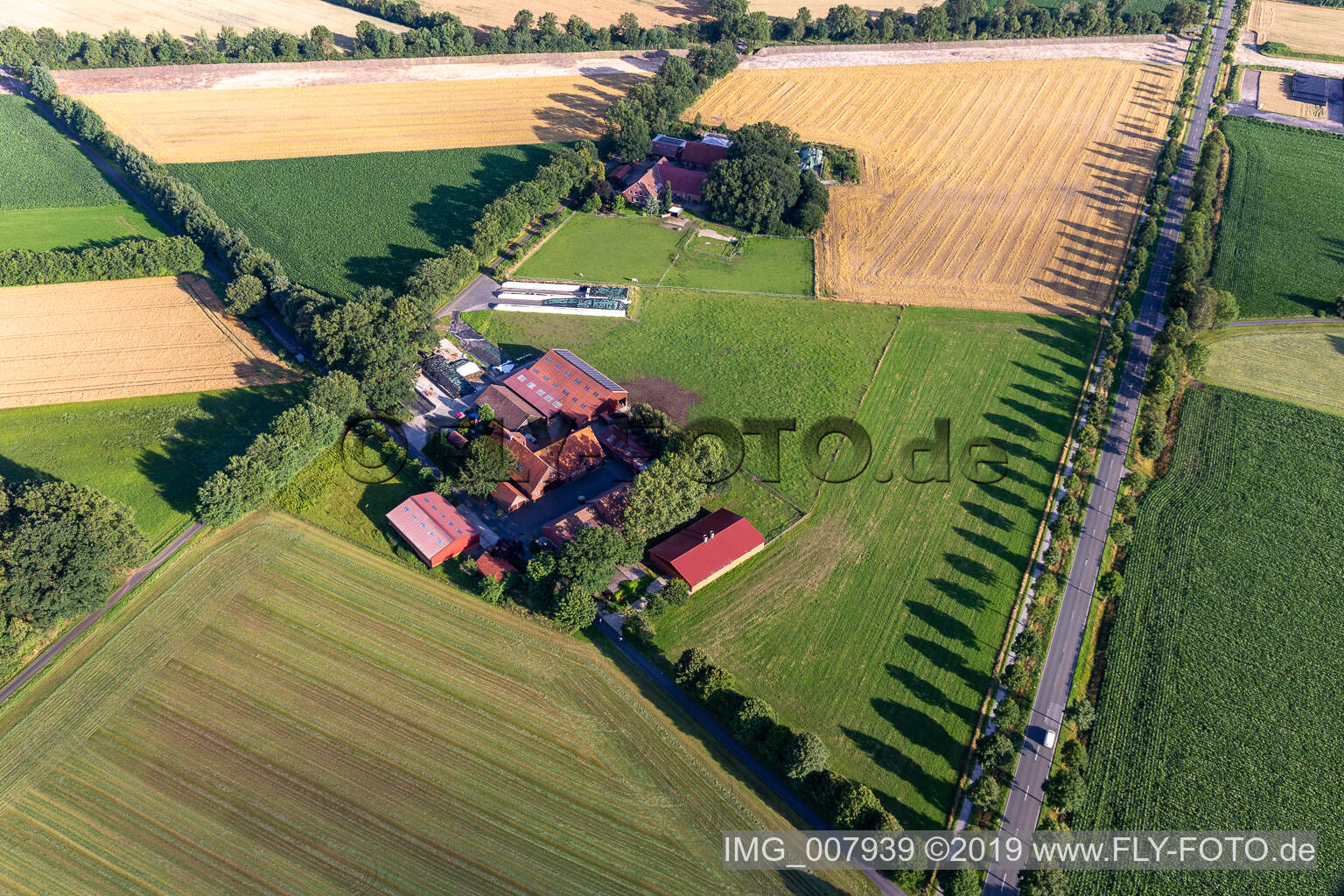Gescher im Bundesland Nordrhein-Westfalen, Deutschland von der Drohne aus gesehen