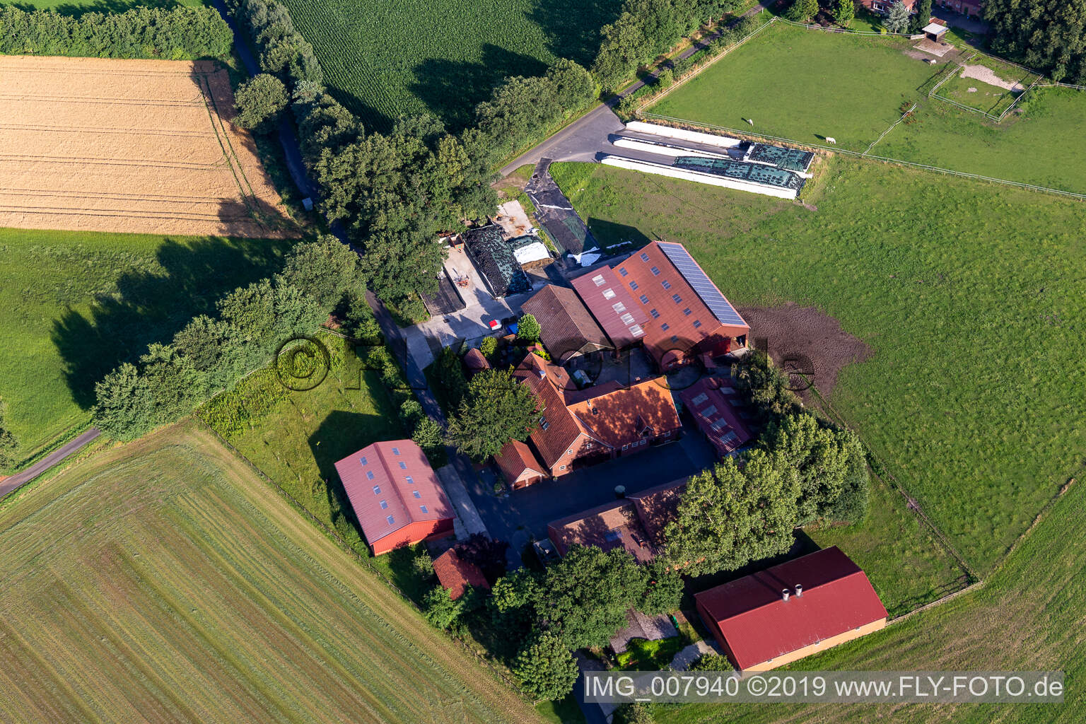 Luftbild von Gescher im Bundesland Nordrhein-Westfalen, Deutschland