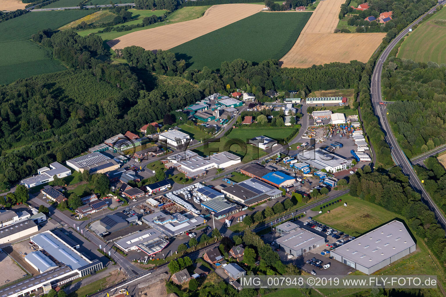 Luftaufnahme von D.velop Lifer Sciences campus in Gescher im Bundesland Nordrhein-Westfalen, Deutschland