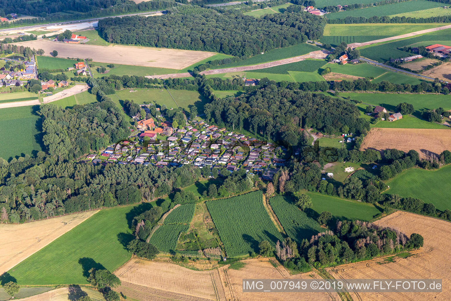 Erholungsgebiet Waldvelen, Familie ven der Buss in Velen im Bundesland Nordrhein-Westfalen, Deutschland