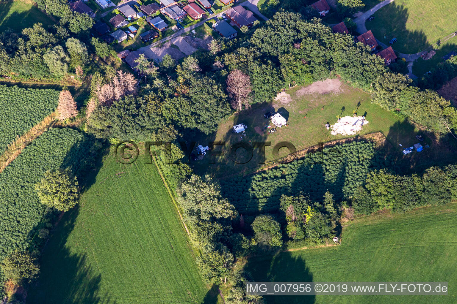 Erholungsgebiet Waldvelen, Familie ven der Buss in Velen im Bundesland Nordrhein-Westfalen, Deutschland von oben gesehen