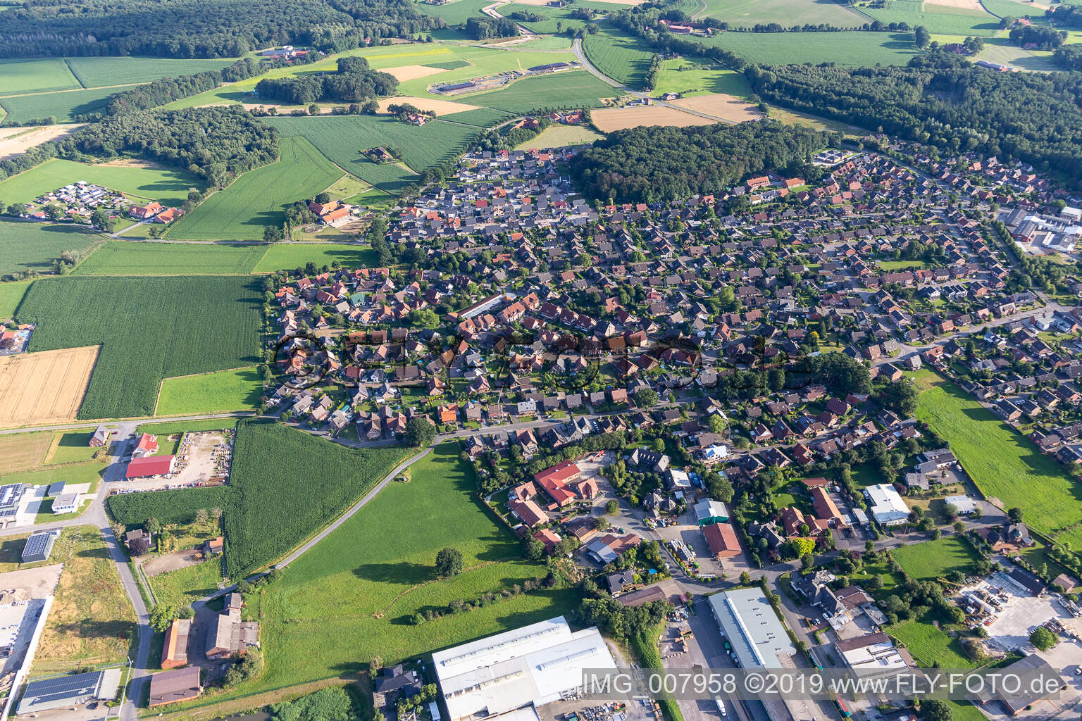 Luftbild von Velen im Bundesland Nordrhein-Westfalen, Deutschland