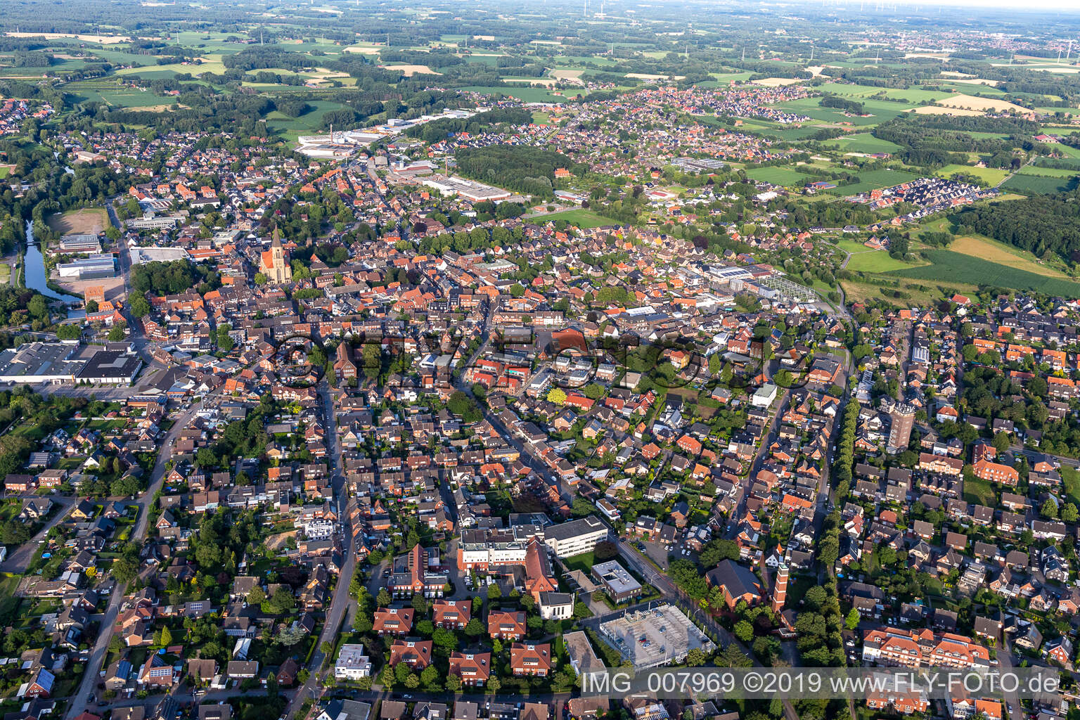 Stadtlohn im Bundesland Nordrhein-Westfalen, Deutschland von oben