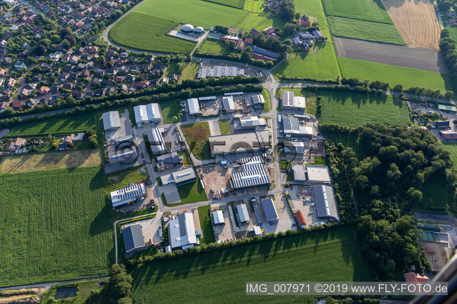 Industriegebiet Konrad Zuse Ring in Vreden im Bundesland Nordrhein-Westfalen, Deutschland
