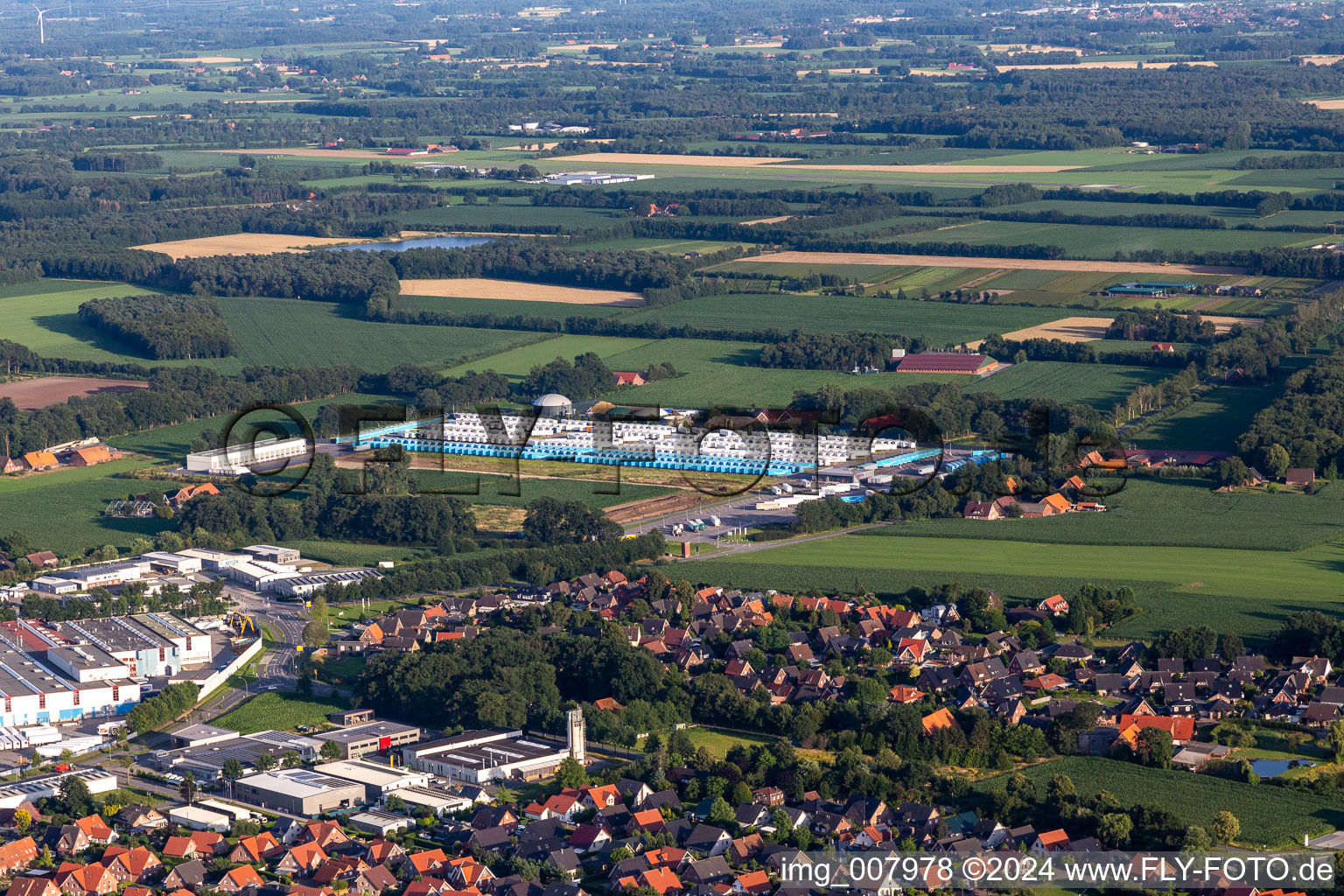 Gebäudekomplex und Gelände des Logistikzentrums Schmitz cargobull in Vreden im Bundesland Nordrhein-Westfalen, Deutschland