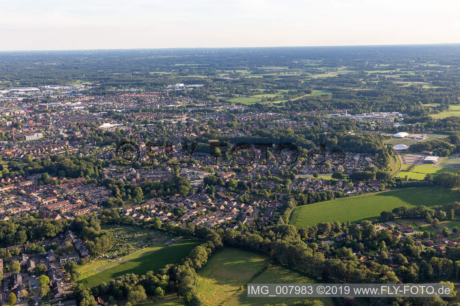 Luftbild von Winterswijk im Bundesland Gelderland, Niederlande
