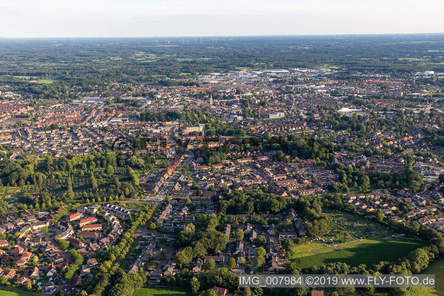 Luftaufnahme von Winterswijk im Bundesland Gelderland, Niederlande