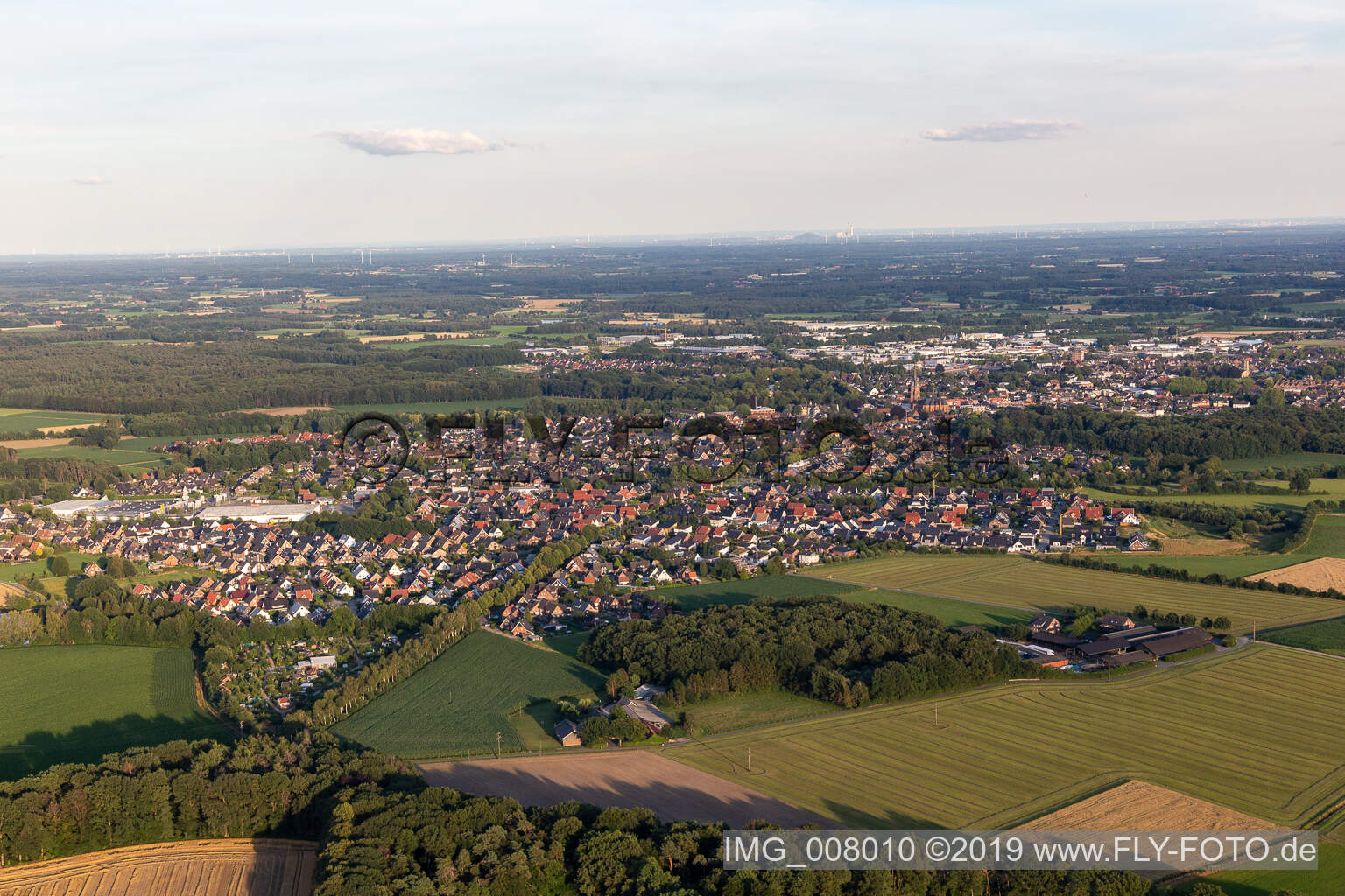 Luftbild von Rhede im Bundesland Nordrhein-Westfalen, Deutschland