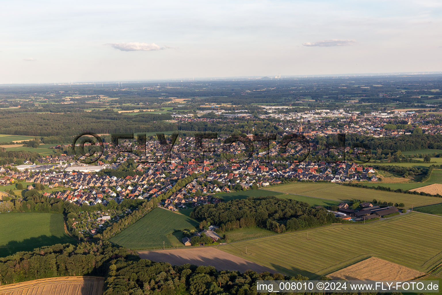 Luftbild von Rhede im Bundesland Nordrhein-Westfalen, Deutschland