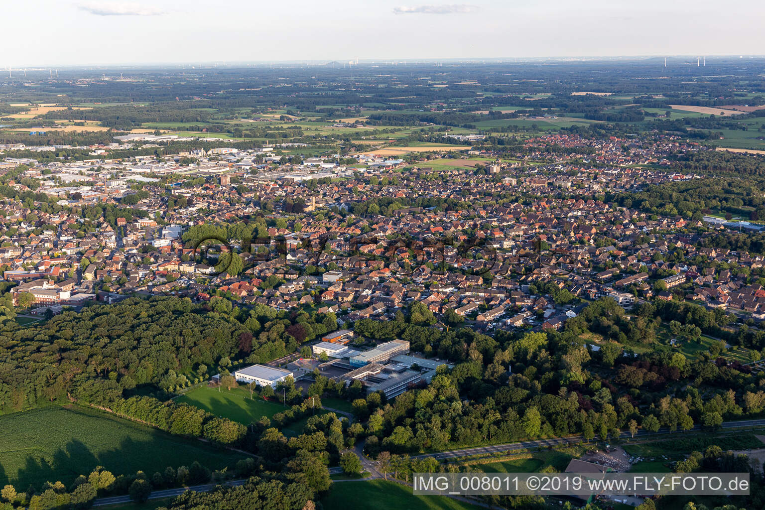 Luftaufnahme von Rhede im Bundesland Nordrhein-Westfalen, Deutschland