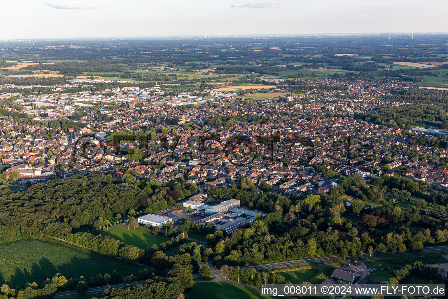 Luftaufnahme von Rhede im Bundesland Nordrhein-Westfalen, Deutschland