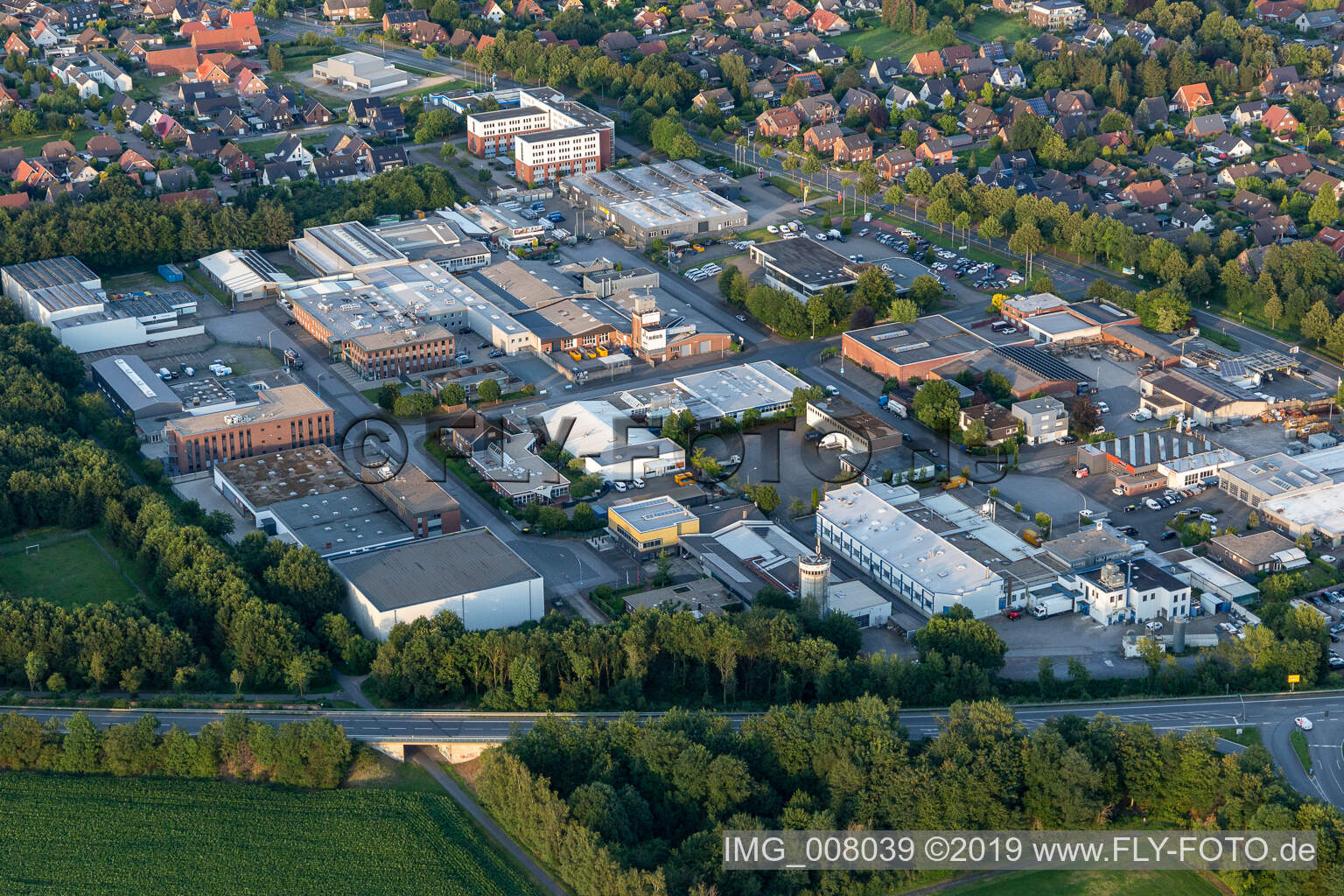 Luftaufnahme von Borken im Bundesland Nordrhein-Westfalen, Deutschland