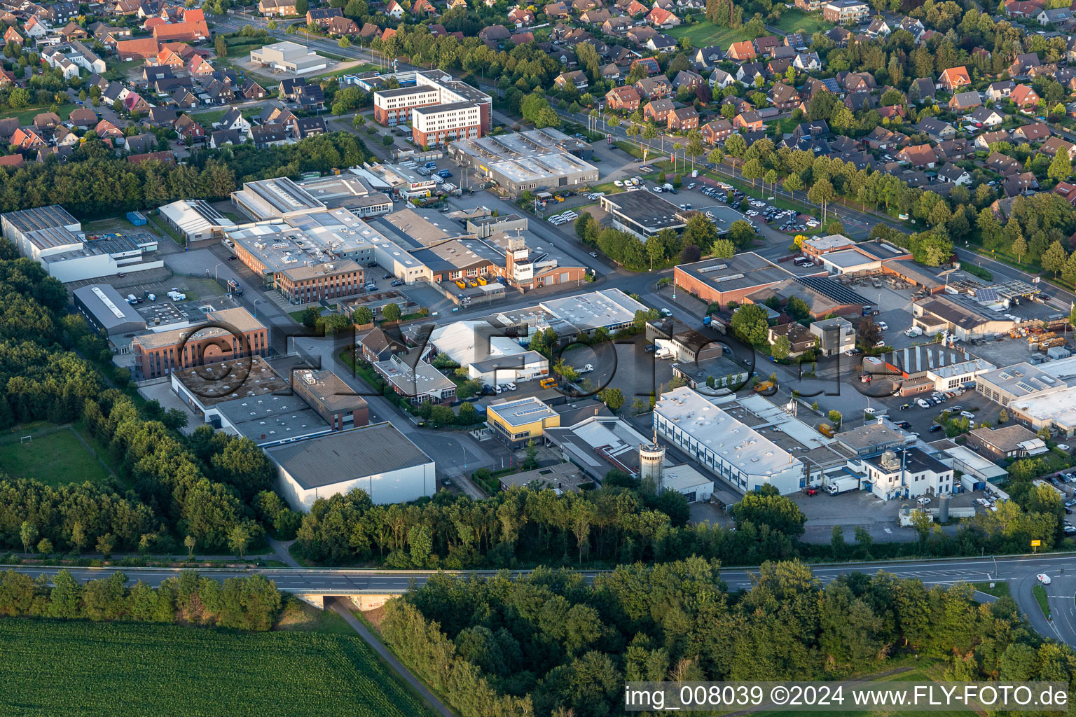 Luftaufnahme von Borken im Bundesland Nordrhein-Westfalen, Deutschland