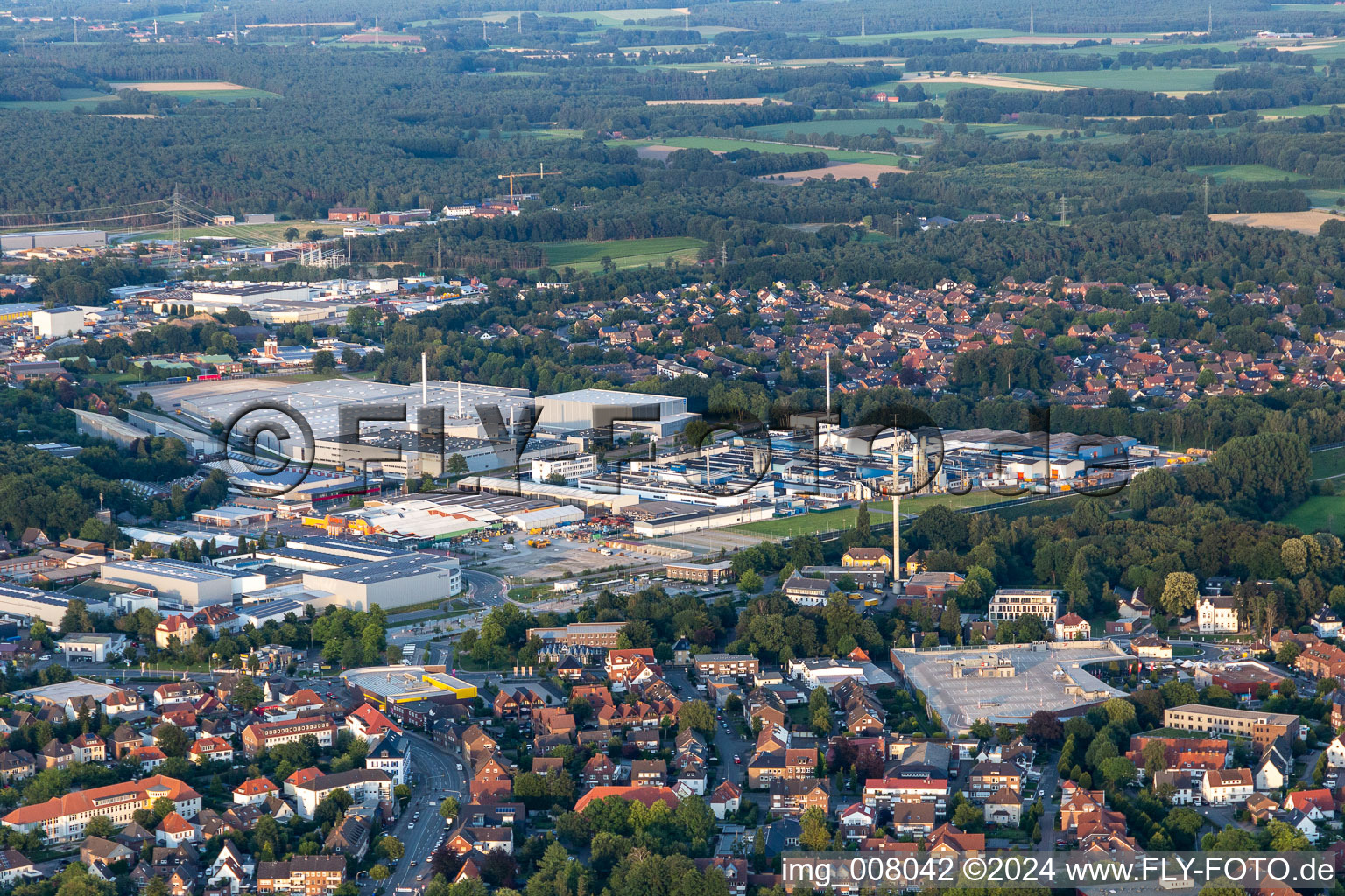 Luftaufnahme von Borken im Bundesland Nordrhein-Westfalen, Deutschland