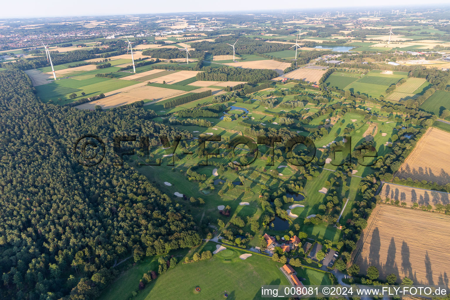 Gelände des Golfplatz des Golf- und Landclub Coesfeld e.V. im Ortsteil Stevede in Coesfeld im Bundesland Nordrhein-Westfalen, Deutschland