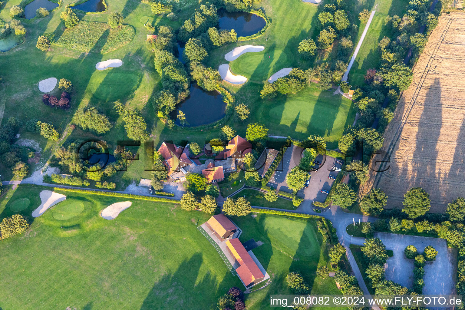 Luftbild von Gelände des Golfplatz des Golf- und Landclub Coesfeld e.V. im Ortsteil Stevede in Coesfeld im Bundesland Nordrhein-Westfalen, Deutschland