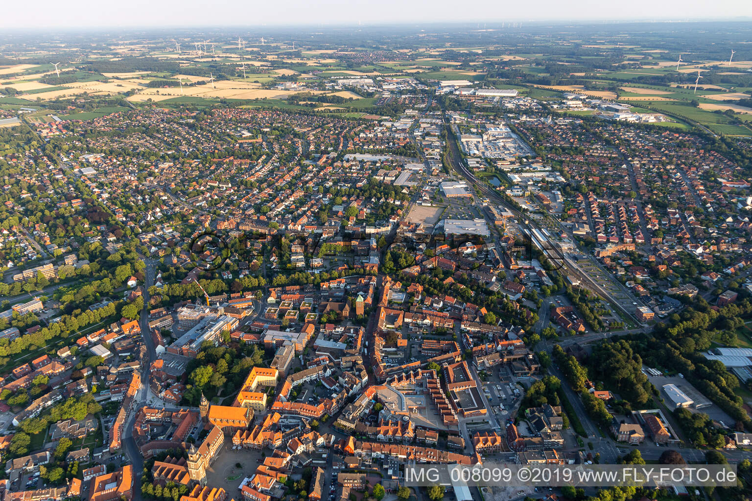 Coesfeld im Bundesland Nordrhein-Westfalen, Deutschland von oben gesehen