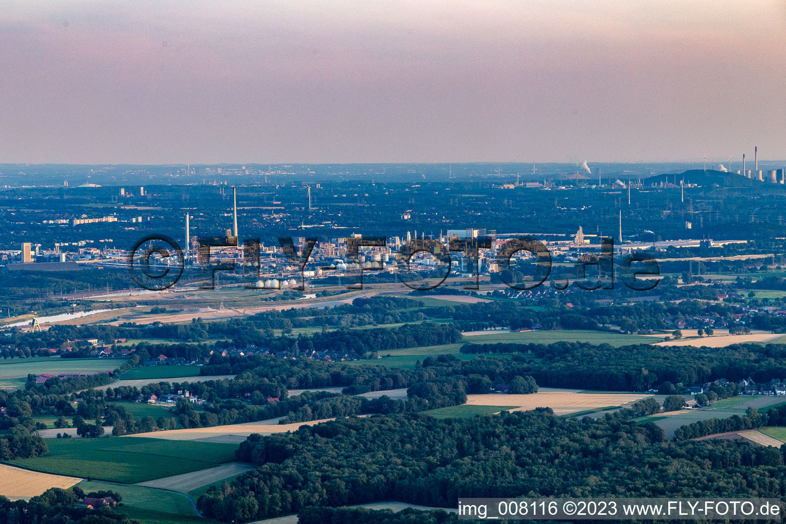 Chemiepark Marl in Lippramsdorf im Bundesland Nordrhein-Westfalen, Deutschland