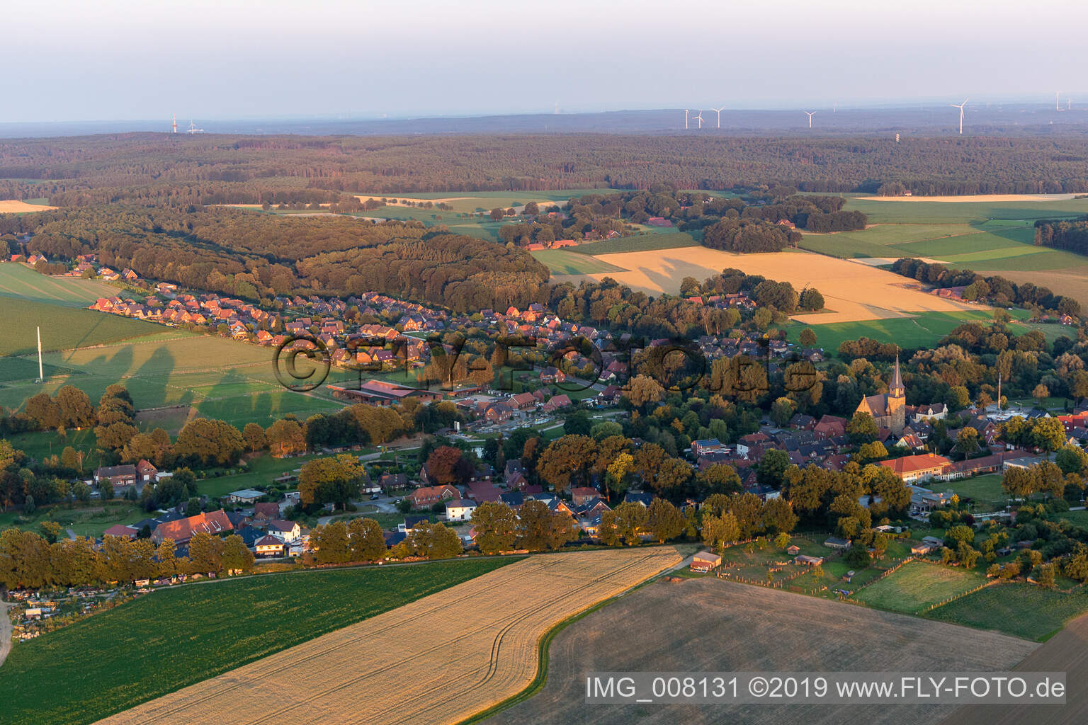 Luftaufnahme von Klein Reken im Bundesland Nordrhein-Westfalen, Deutschland