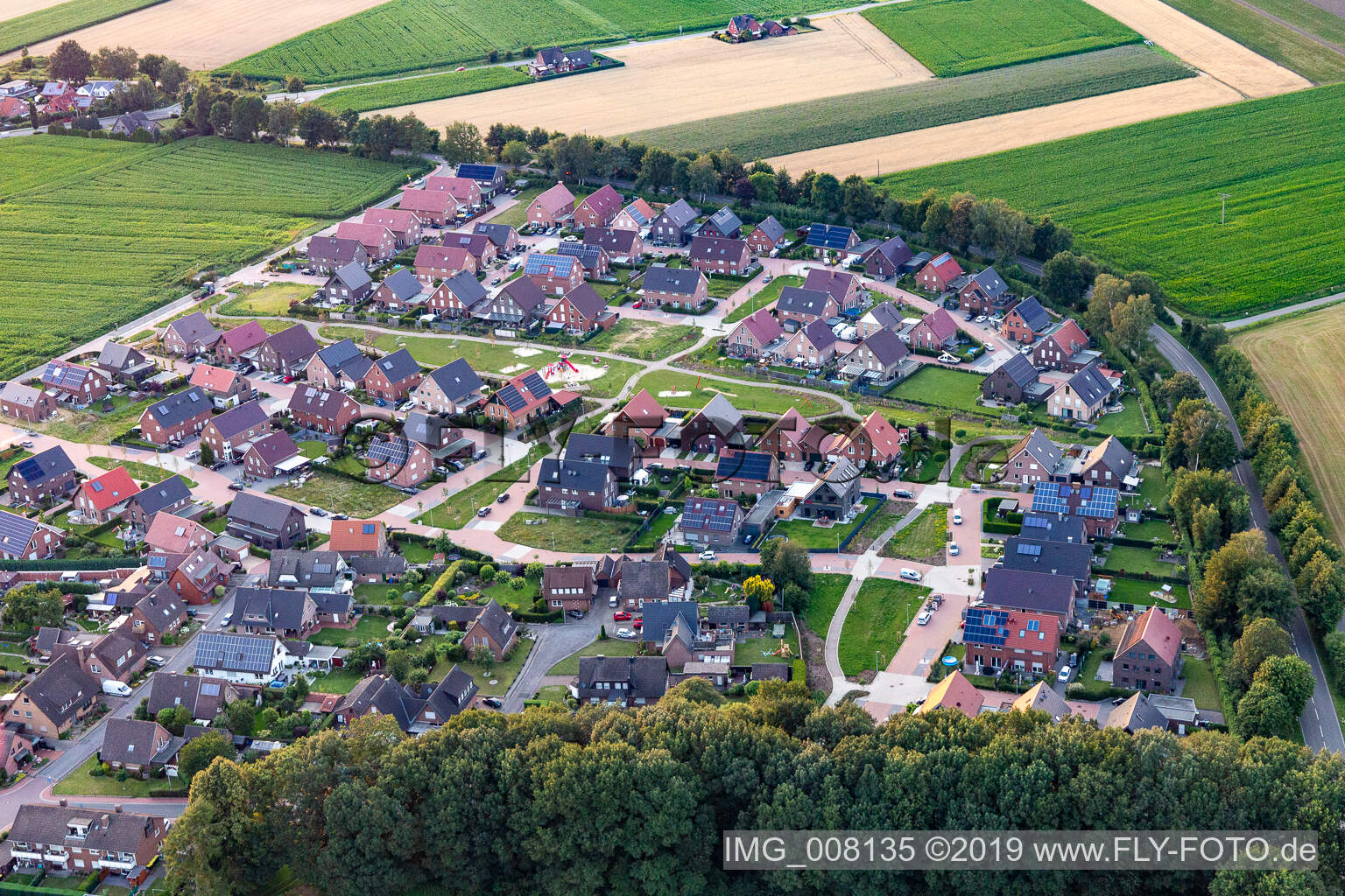 Luftbild von Heiden im Bundesland Nordrhein-Westfalen, Deutschland