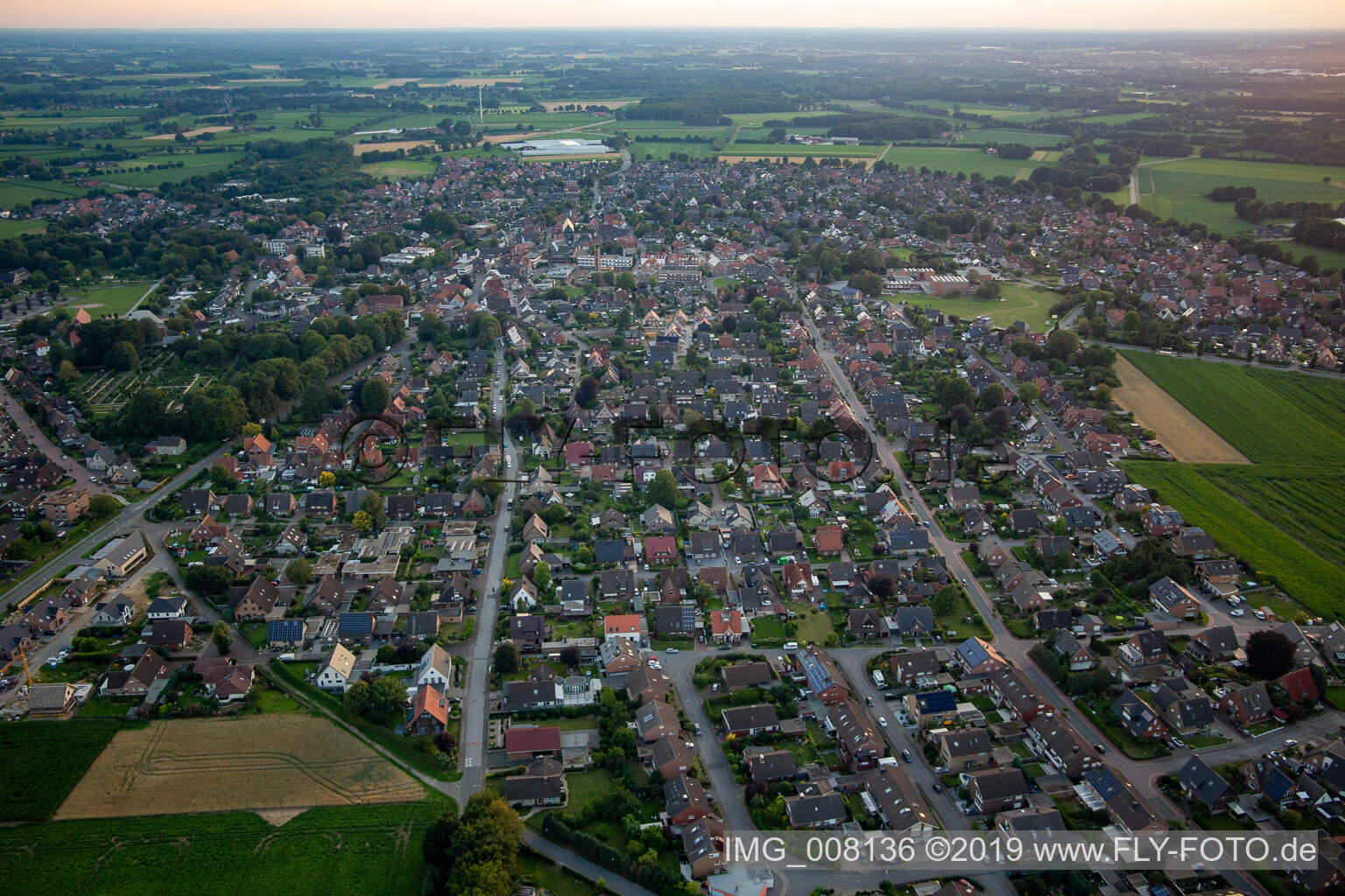 Luftaufnahme von Heiden im Bundesland Nordrhein-Westfalen, Deutschland