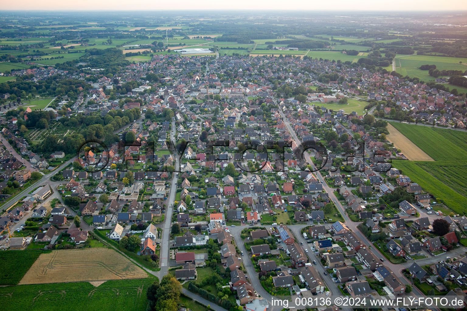 Luftaufnahme von Heiden im Bundesland Nordrhein-Westfalen, Deutschland