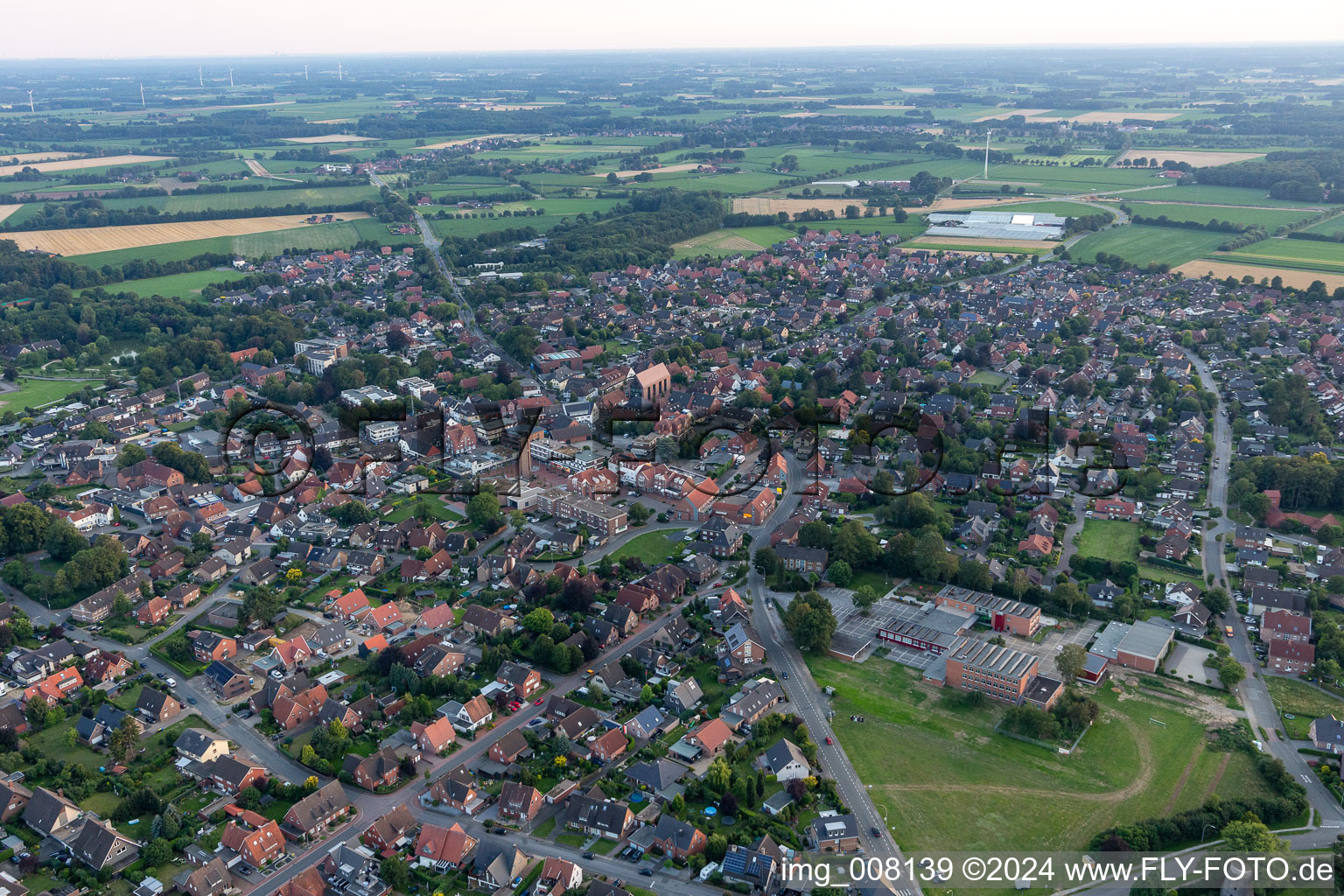 Heiden im Bundesland Nordrhein-Westfalen, Deutschland aus der Luft