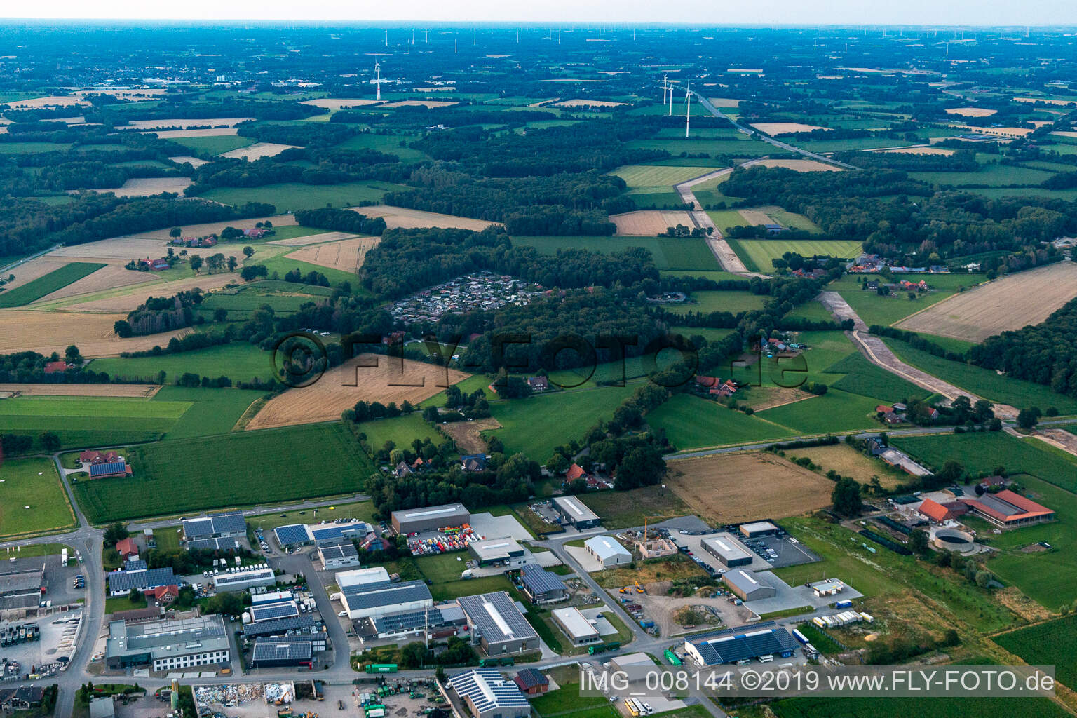 Erholungsgebiet Waldvelen, Familie ven der Buss in Velen im Bundesland Nordrhein-Westfalen, Deutschland aus der Luft betrachtet