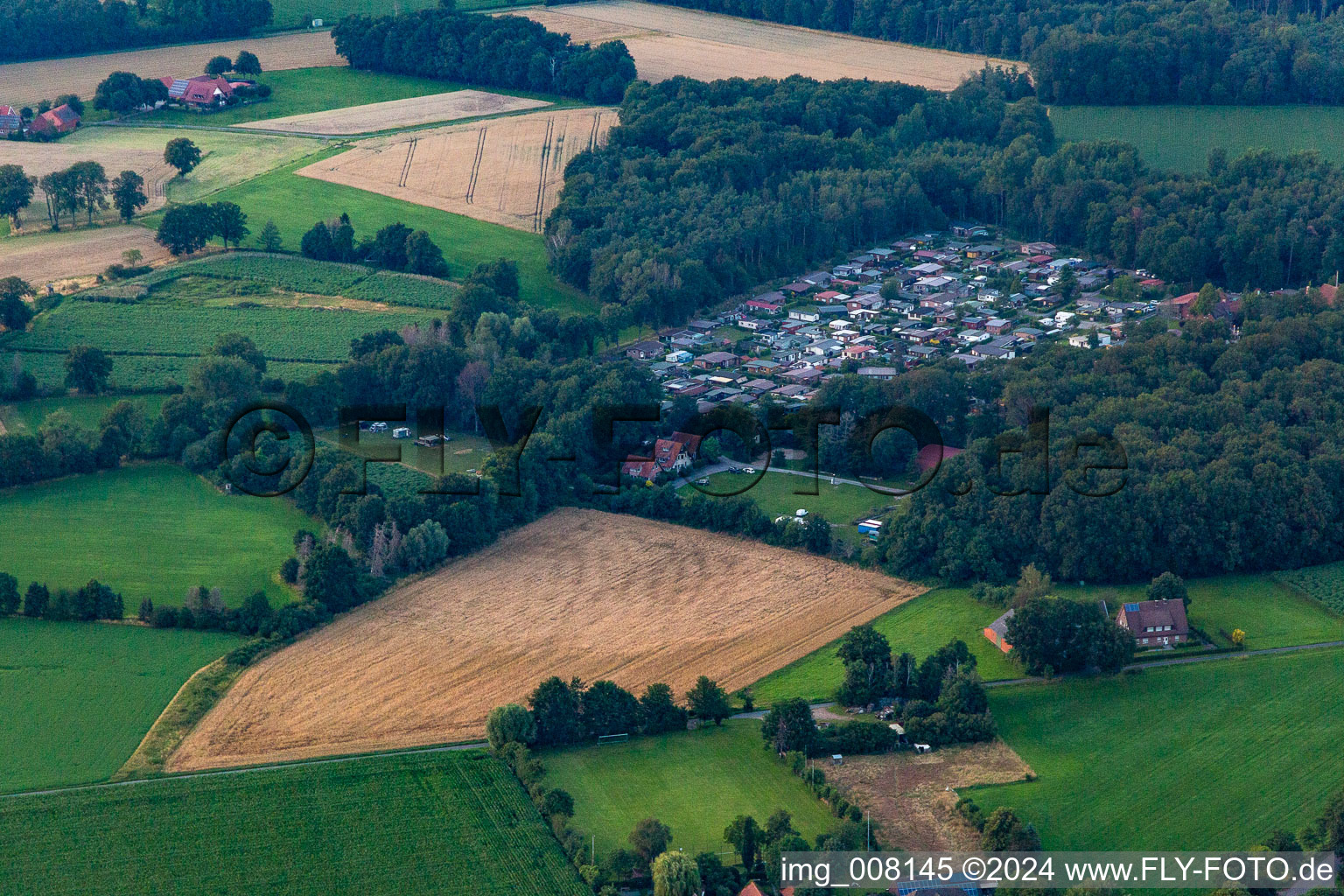 Drohnenaufname von Erholungsgebiet Waldvelen, Familie ven der Buss in Velen im Bundesland Nordrhein-Westfalen, Deutschland