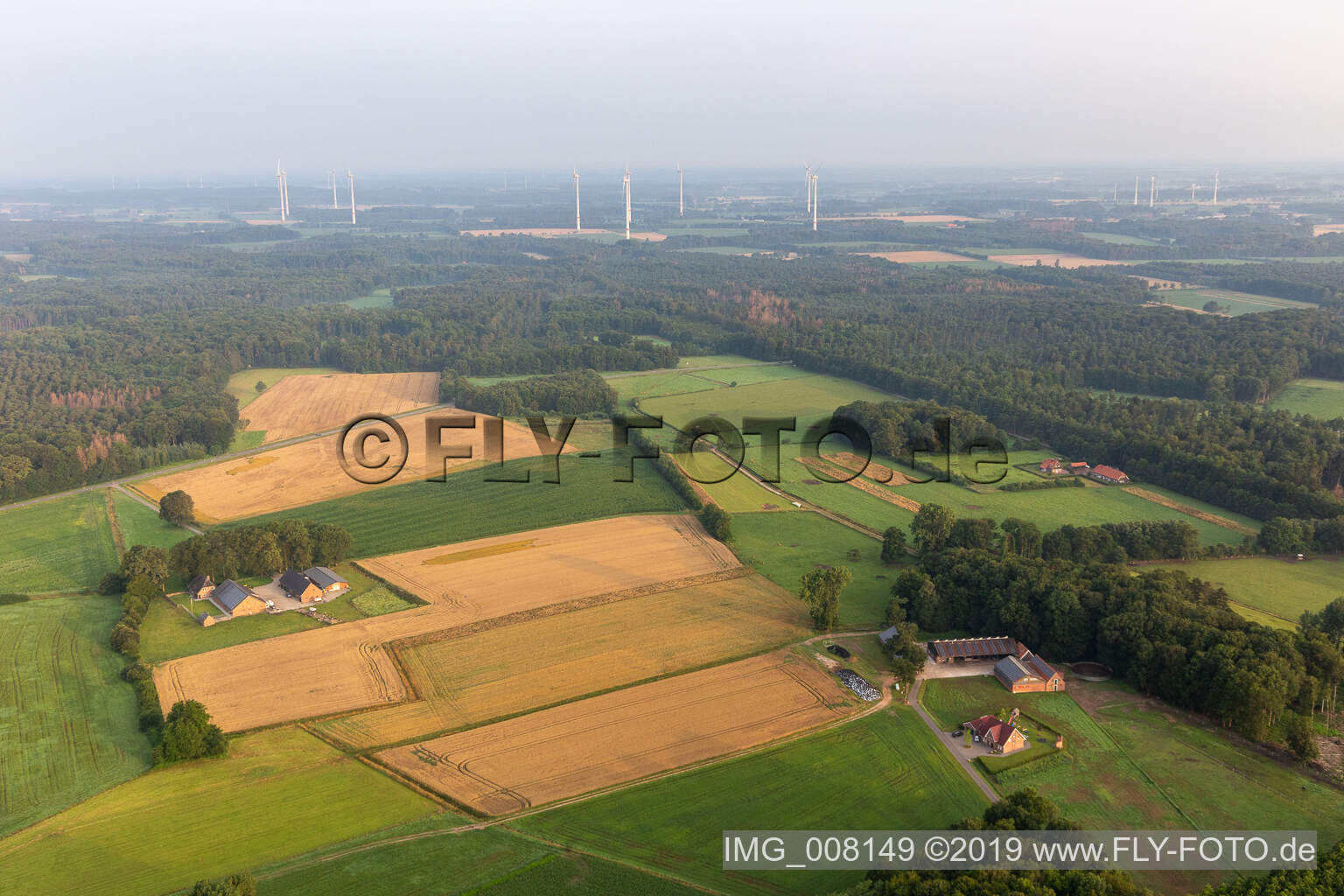Stadtlohn im Bundesland Nordrhein-Westfalen, Deutschland von oben gesehen