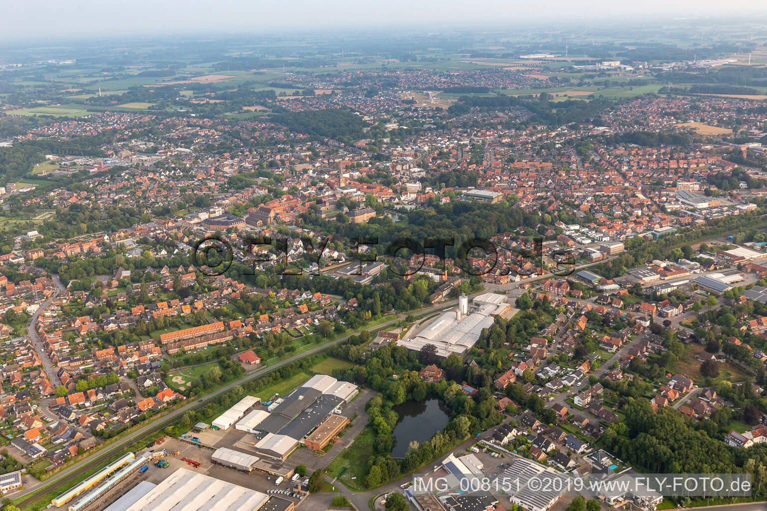 Luftbild von Ahaus im Bundesland Nordrhein-Westfalen, Deutschland