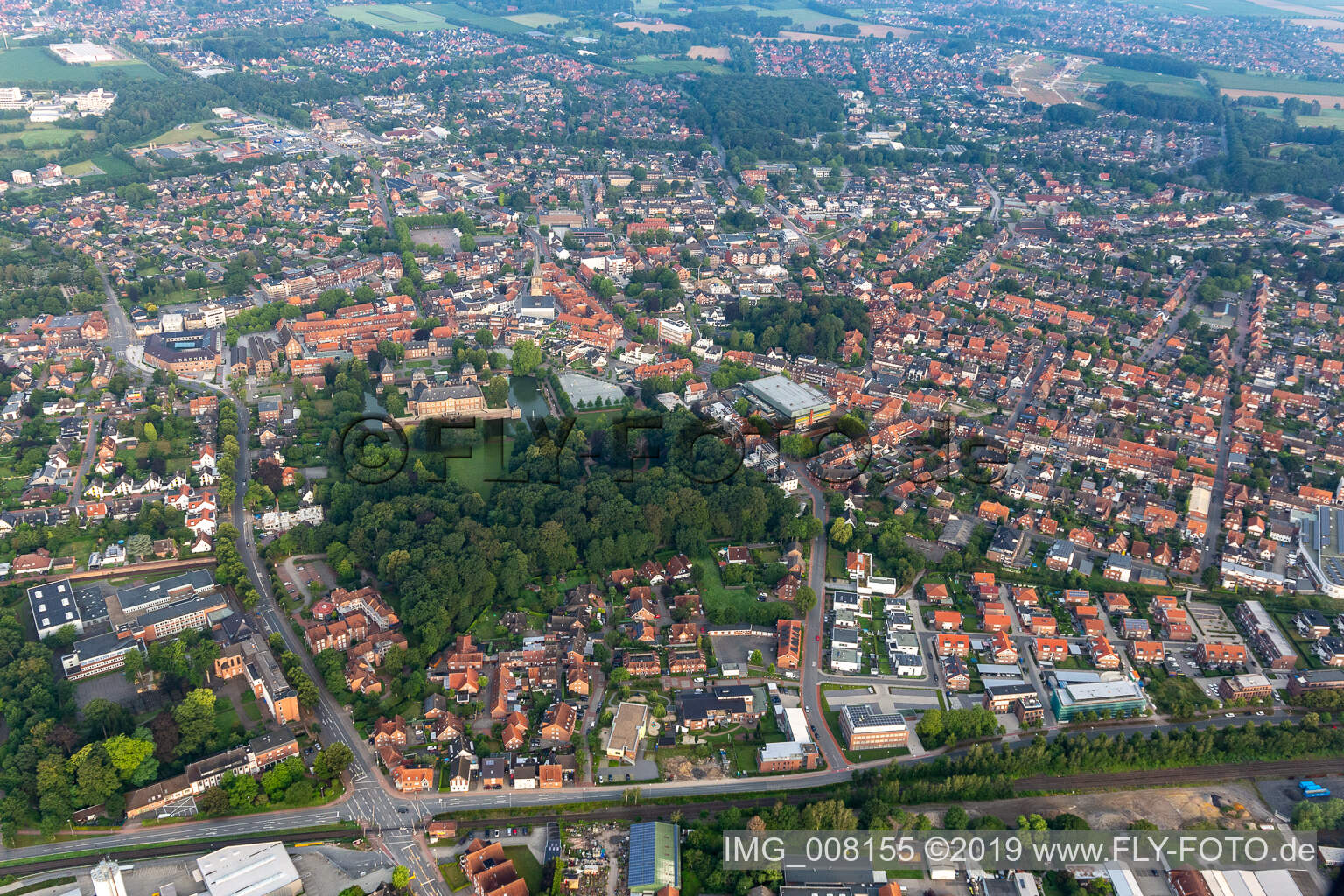 Luftaufnahme von Ahaus im Bundesland Nordrhein-Westfalen, Deutschland